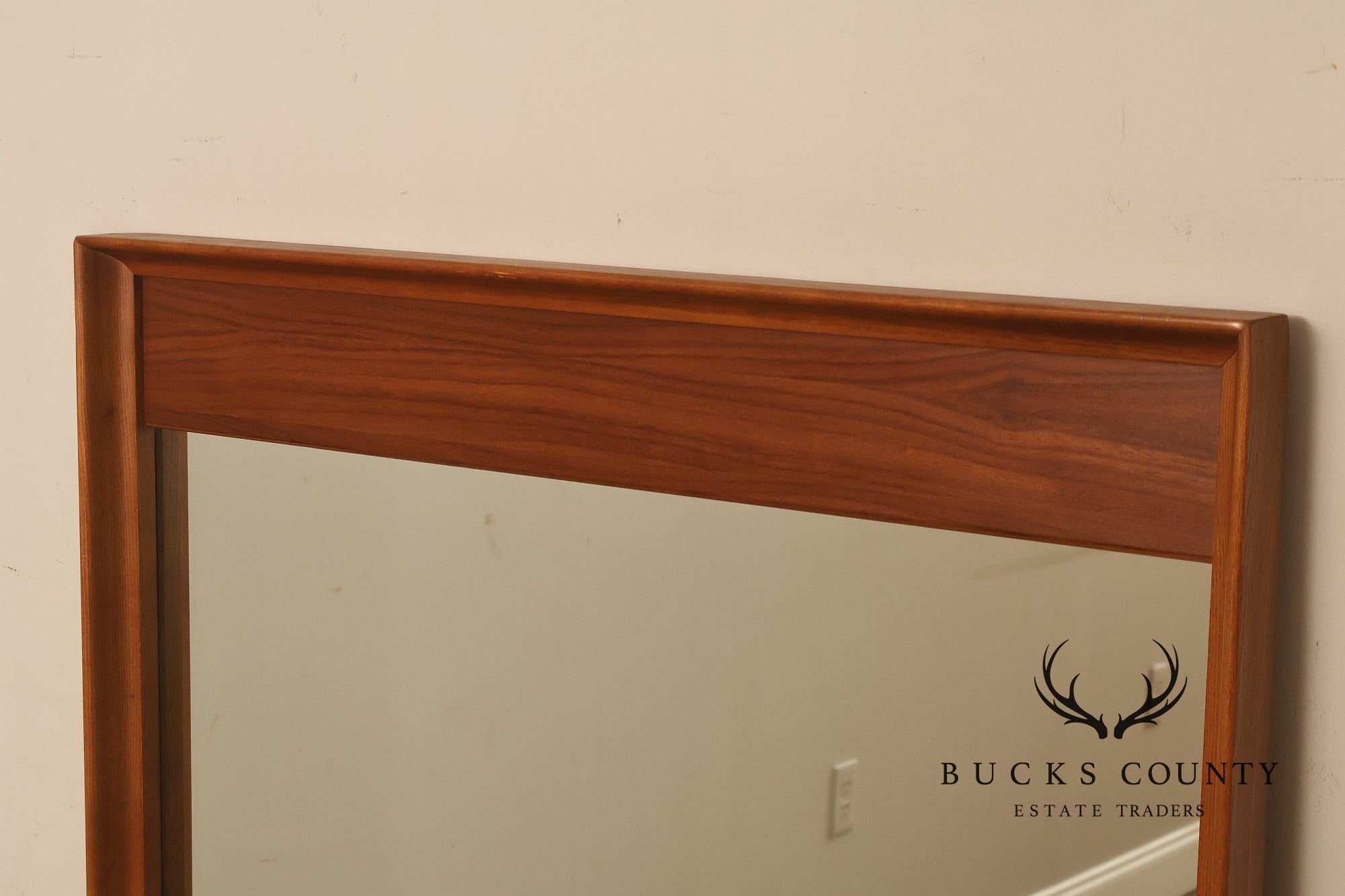 Danish Modern Vintage Teak Wall Mirror