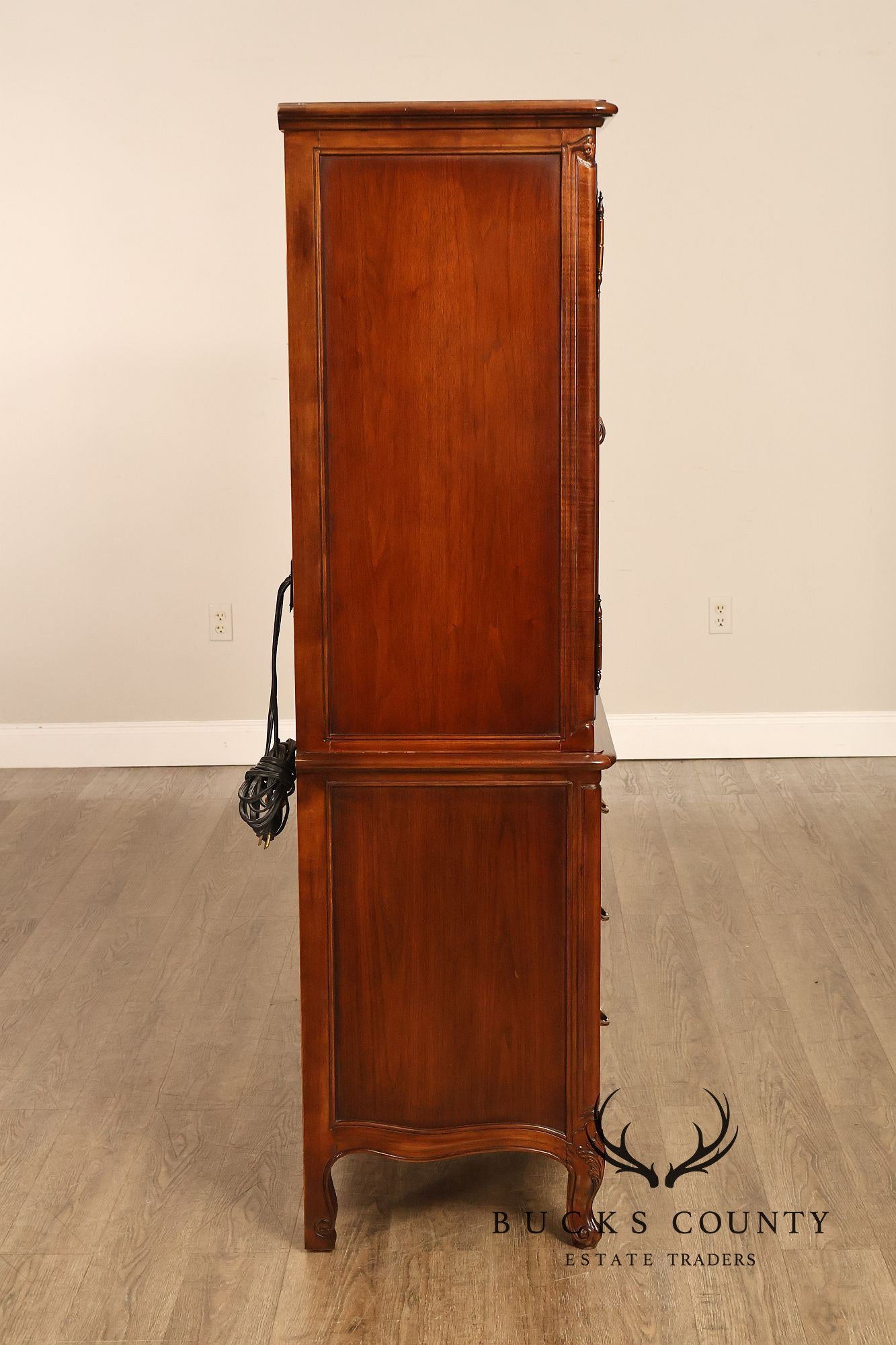 Henredon French Country Style Walnut Armoire