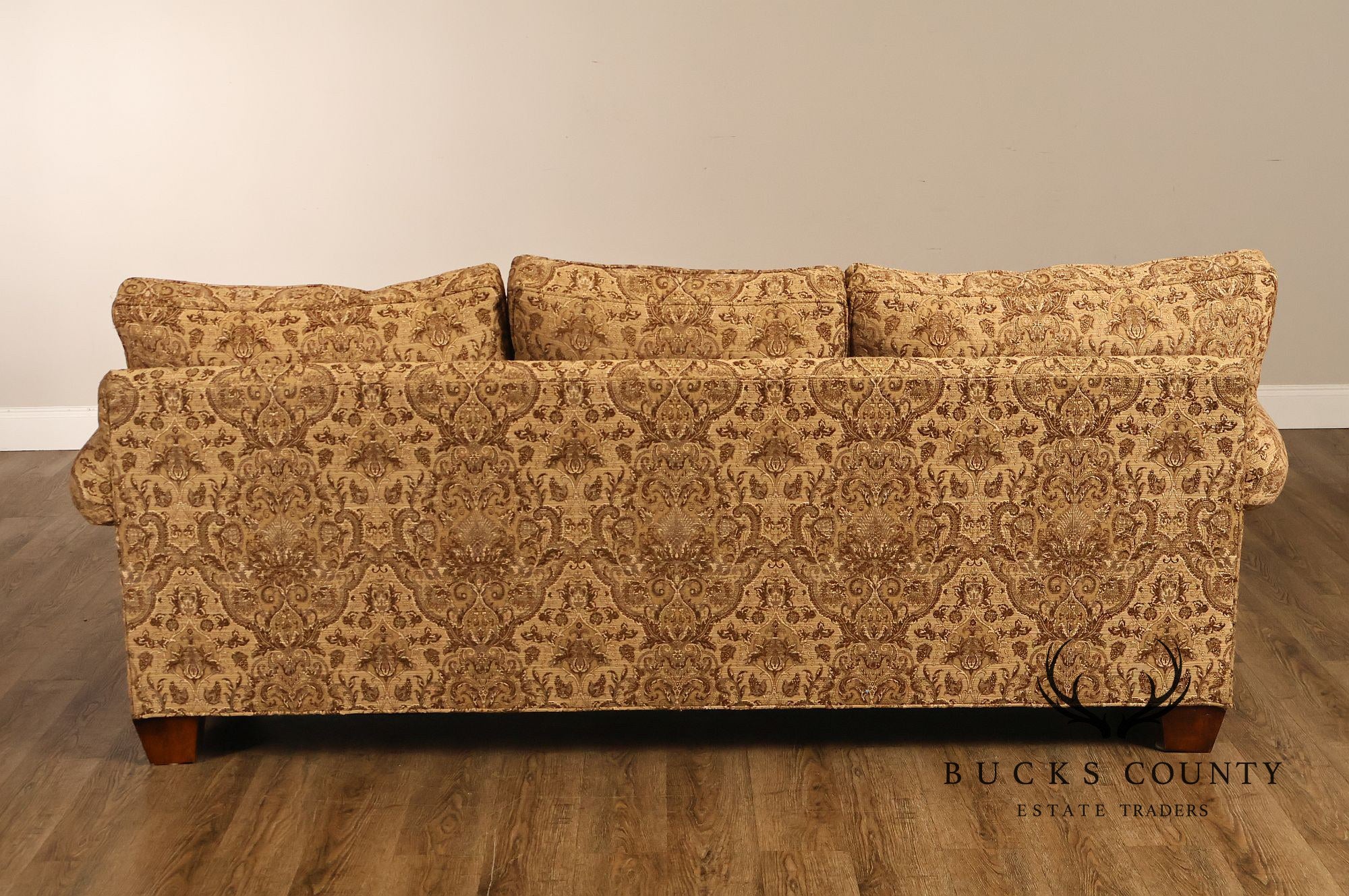 Stickley Fine Upholstery Traditional Three Cushion Sofa