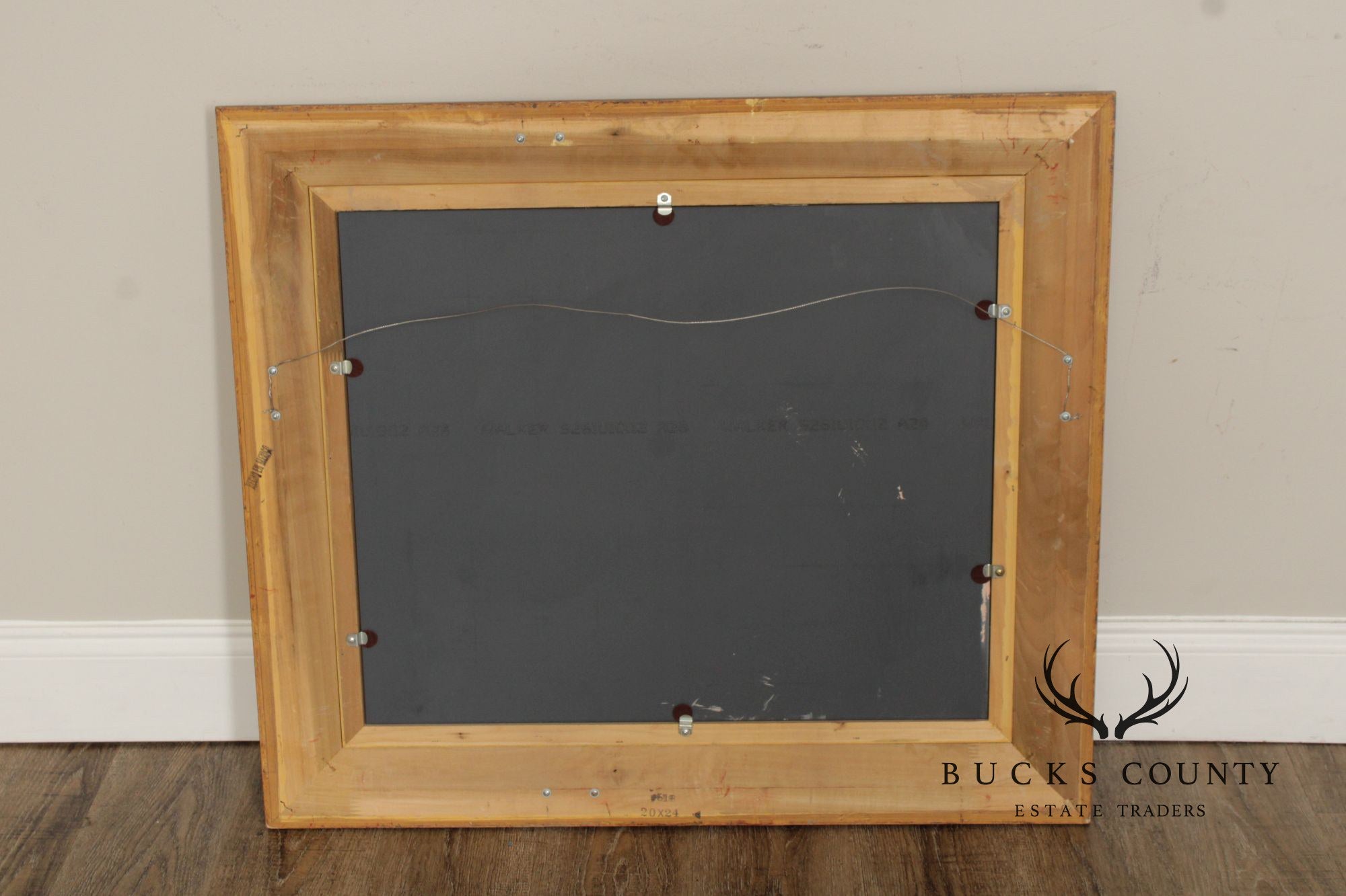 Vintage Carved Giltwood Beveled Wall Mirror