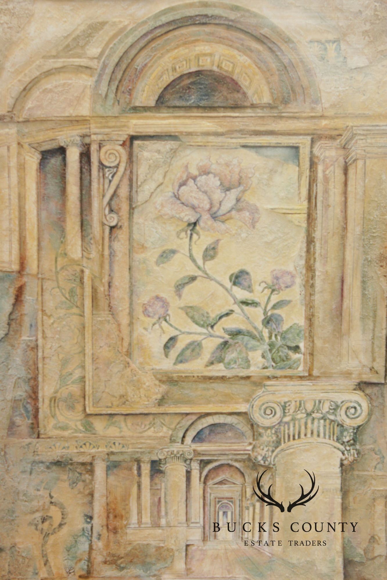 Arnold Iger Surrealist Style Framed Print, 'Imperial Peony'