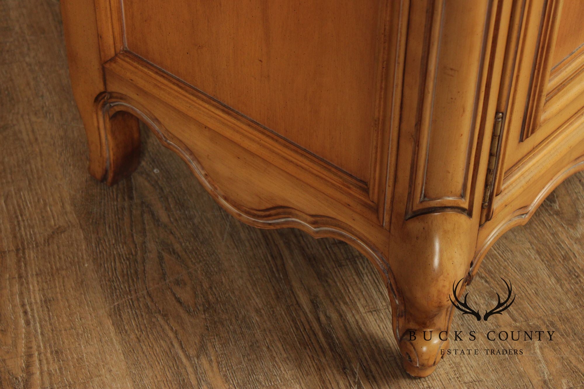 J.L. Metz Furniture French Louis XV Style Fruitwood Server Cabinet