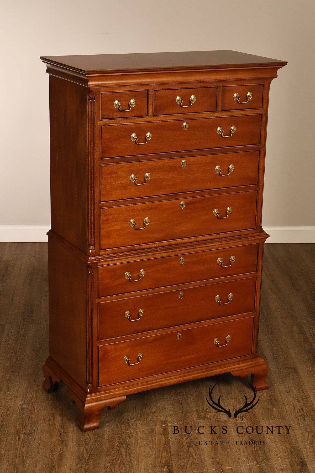 Stickley Chippendale Style Cherry High Chest