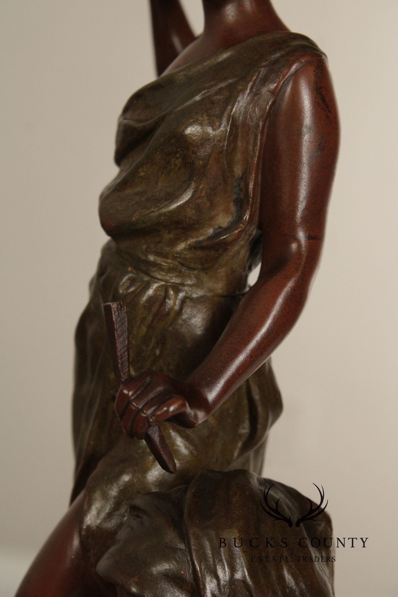 Emmanuel Villanis Bronze Statue, 'The Sculptor'