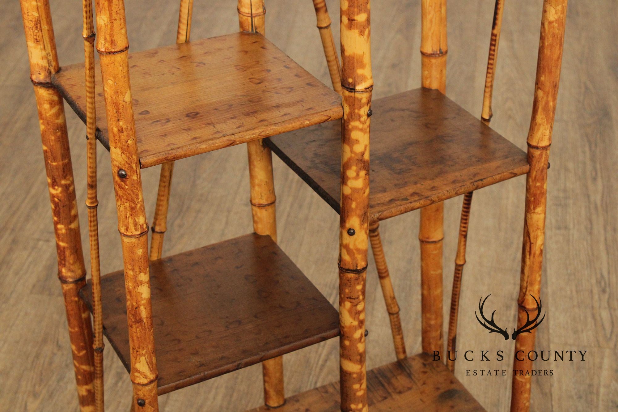 Antique Aesthetic Movement Bamboo Etagere
