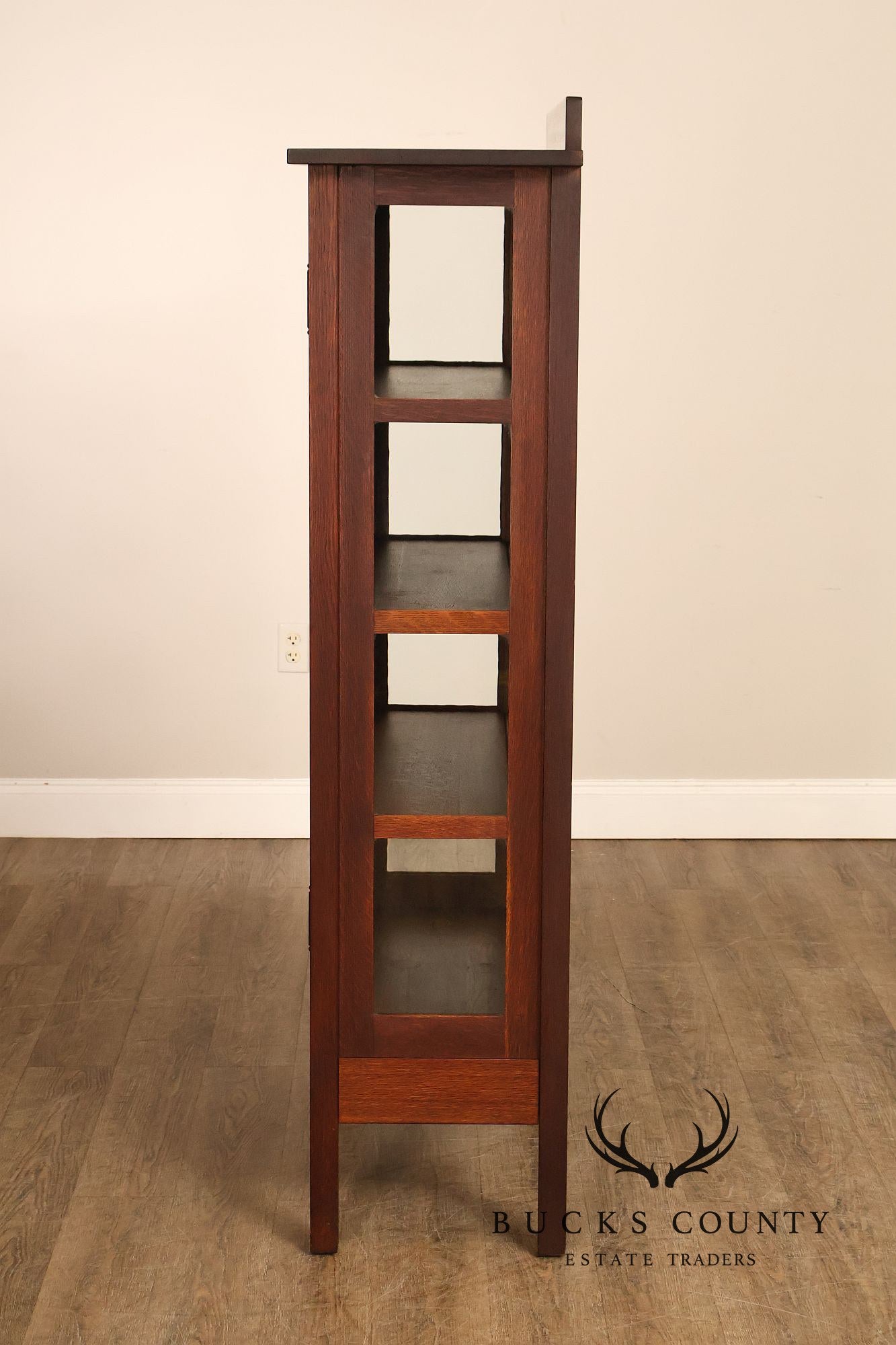 Gustav Stickley Model 820 Antique Oak China Cabinet