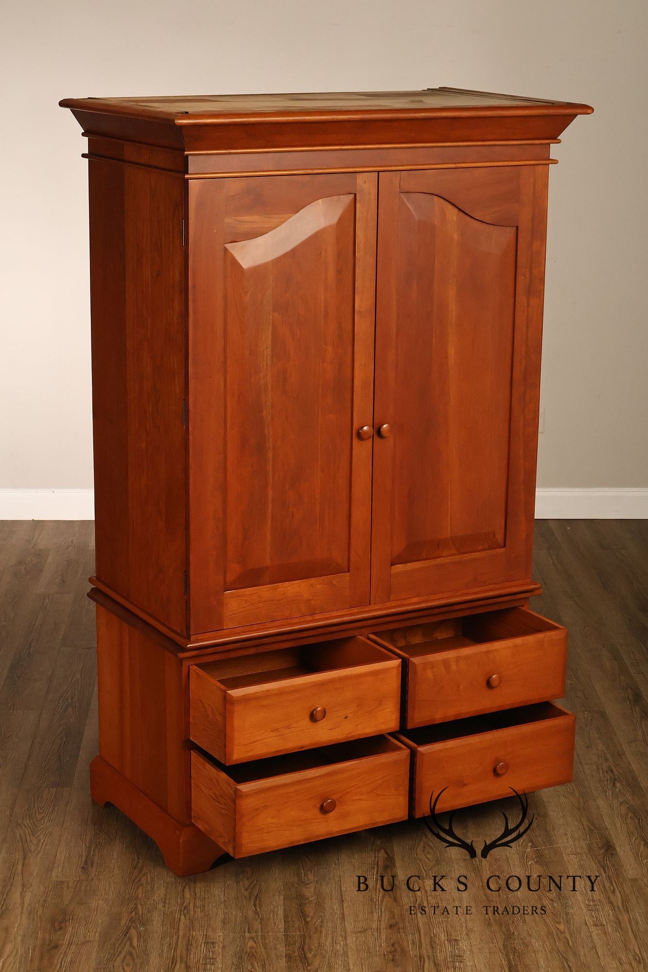 Hunt Country Furniture Cherry Two Door Armoire