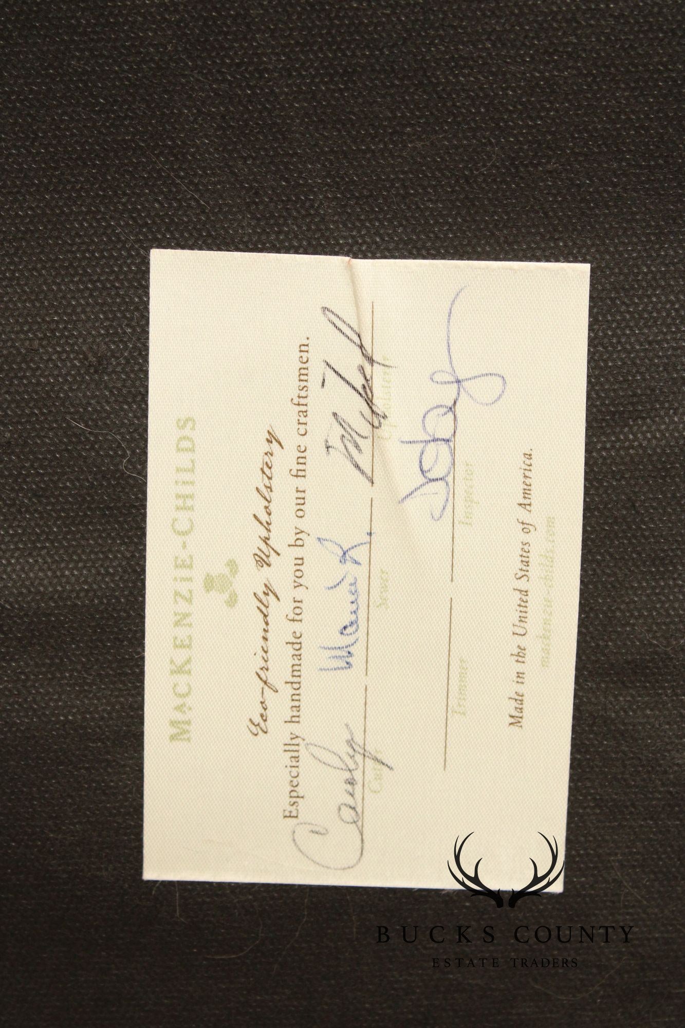 Mackenzie Childs Upholstered Storage Ottoman