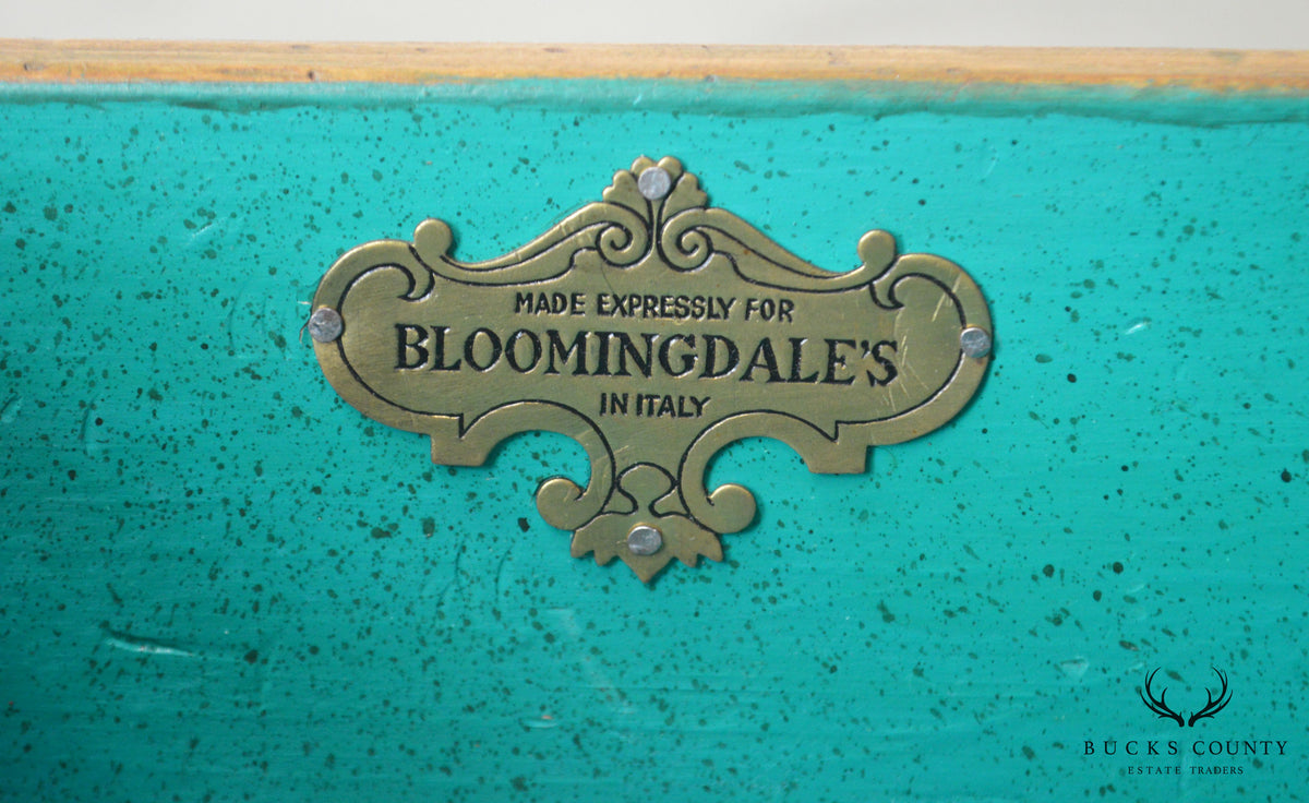 Italian Walnut Silverware Chest Made in Italy for Bloomingdales