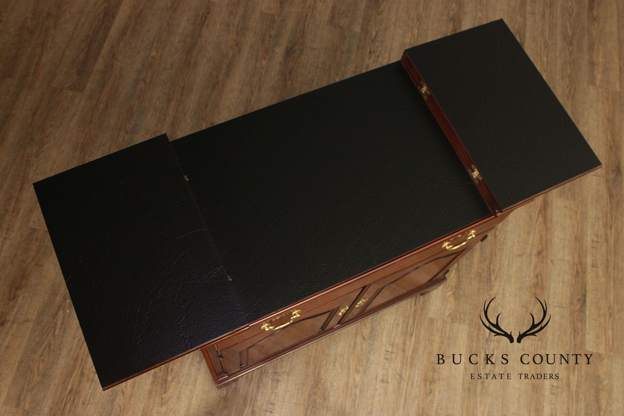 Henkel Harris Georgian Style Mahogany Flip Top Server