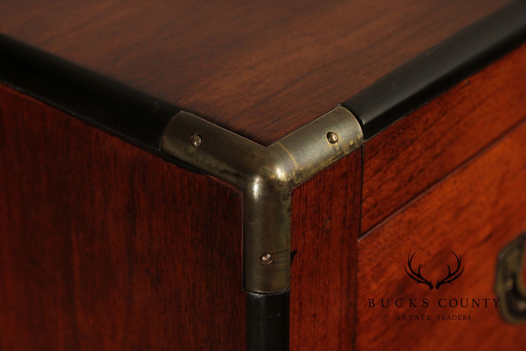 National Mt. Airy Campaign Style Tall Chest