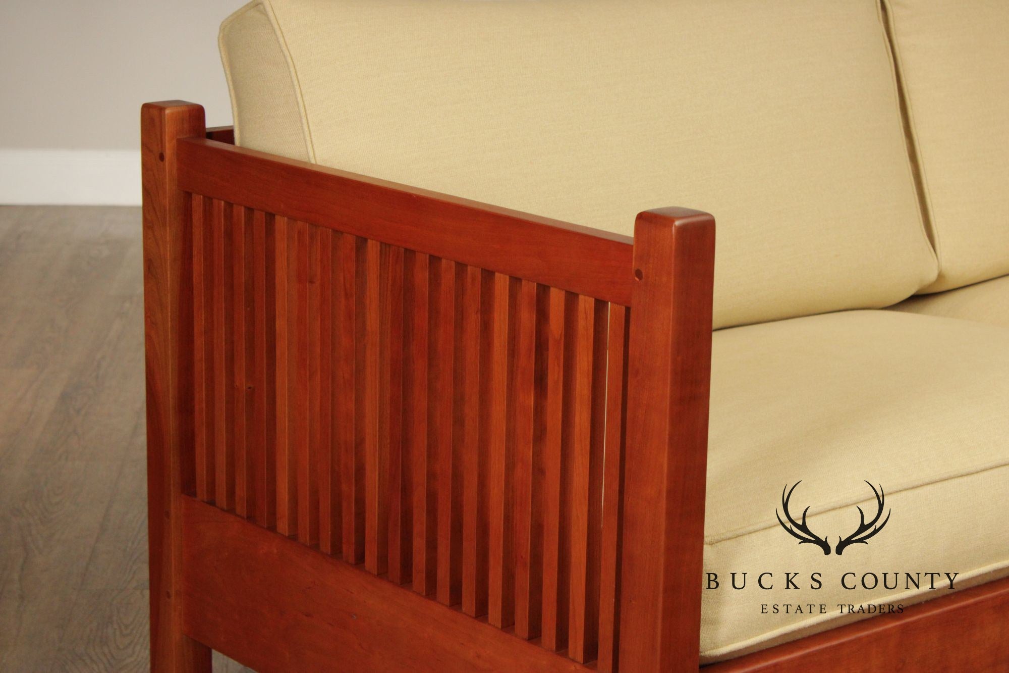 Stickley Mission Collection Cherry Spindle Sofa