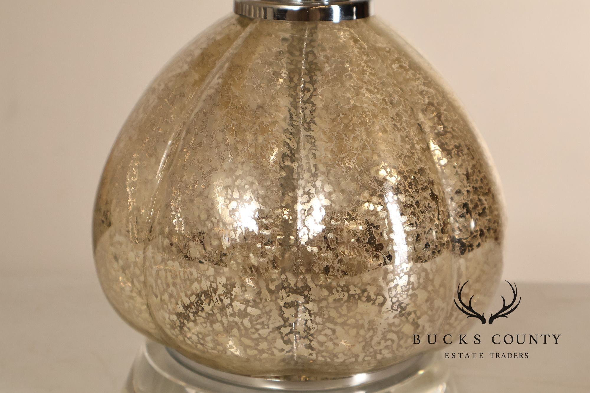 Contemporary Mercury Glass Table Lamp