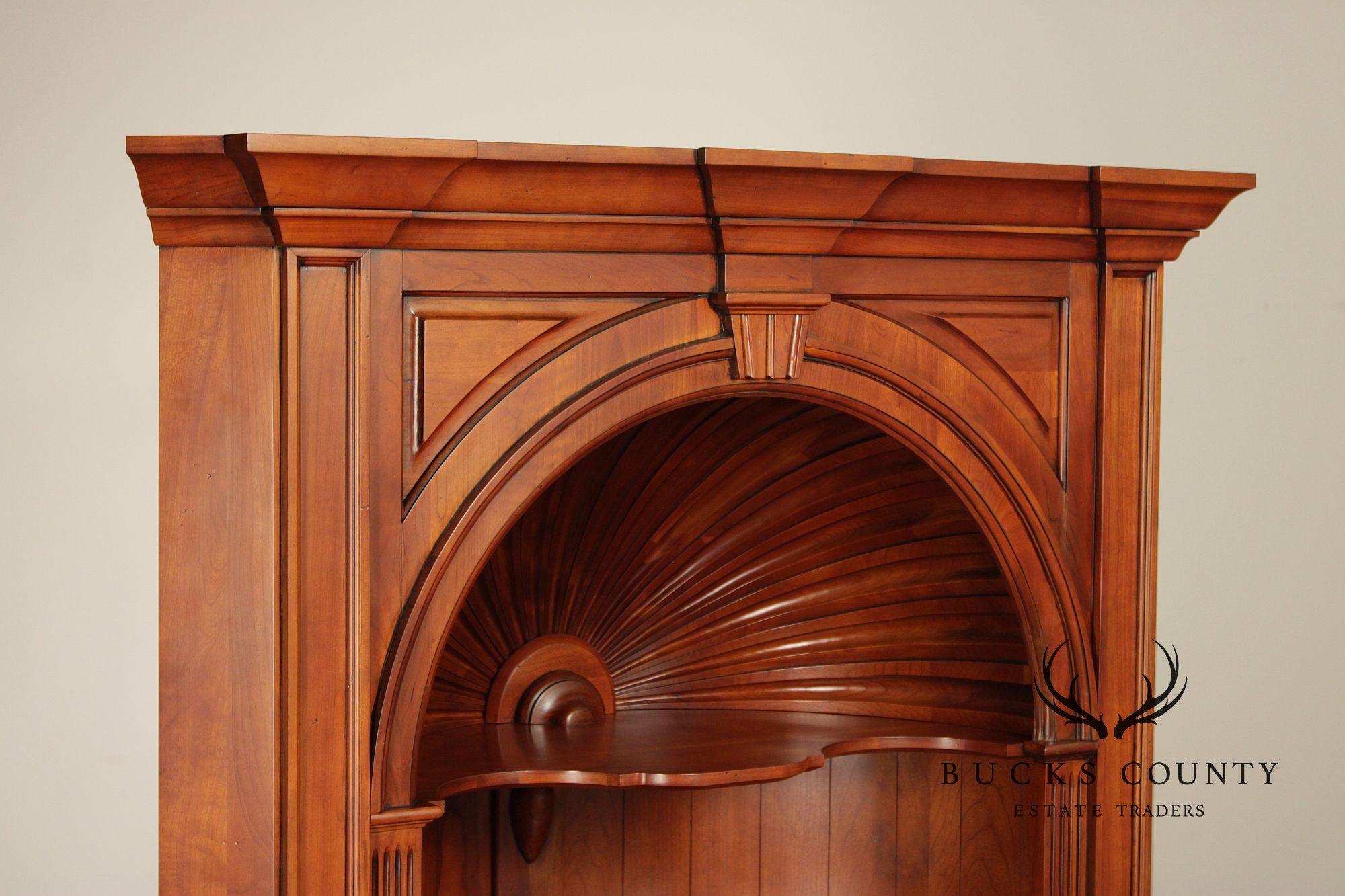 Harden Chippendale Style Cherry Corner Bookcase