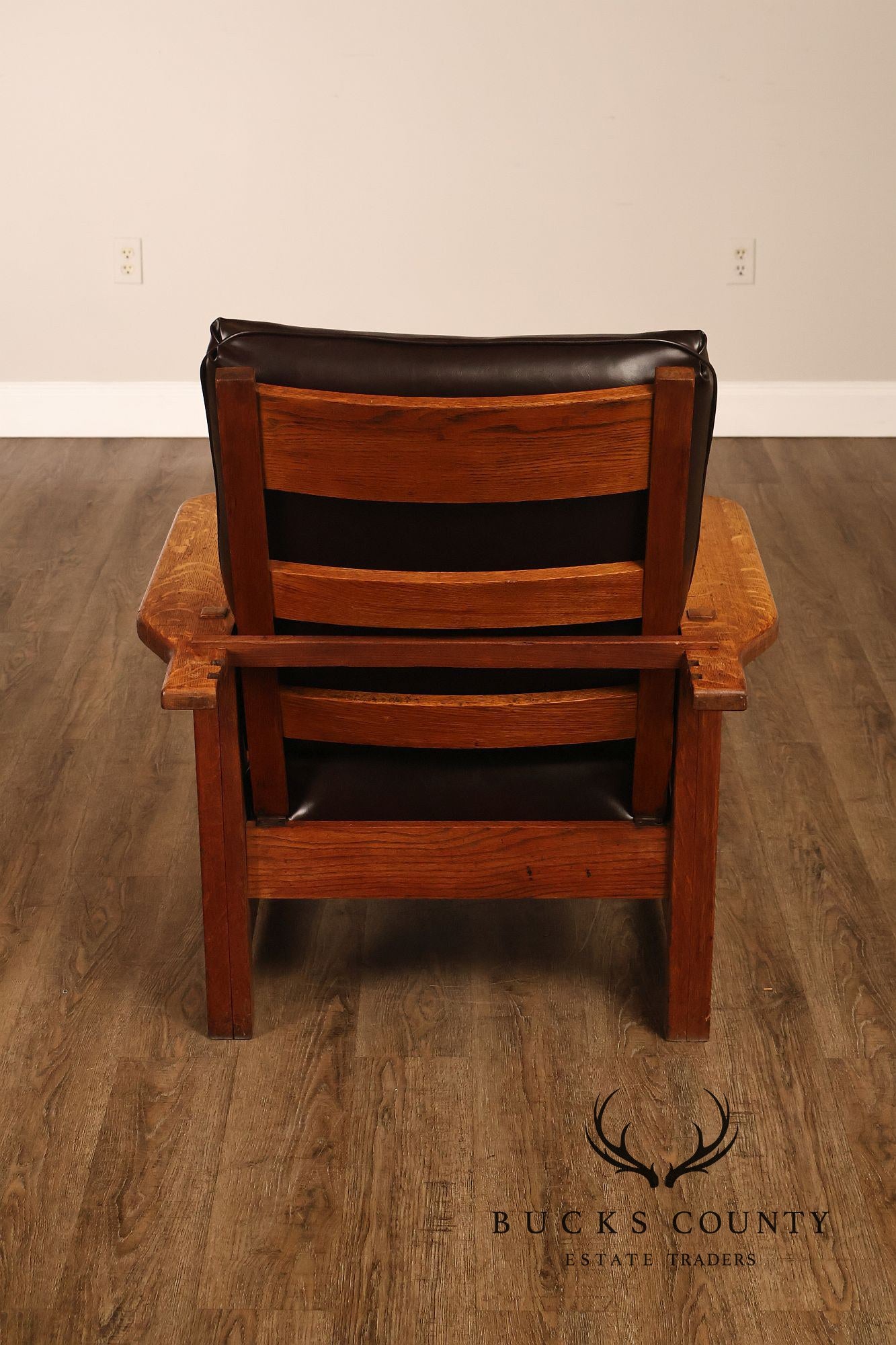 Antique Harden Arts & Crafts Oak Morris Chair