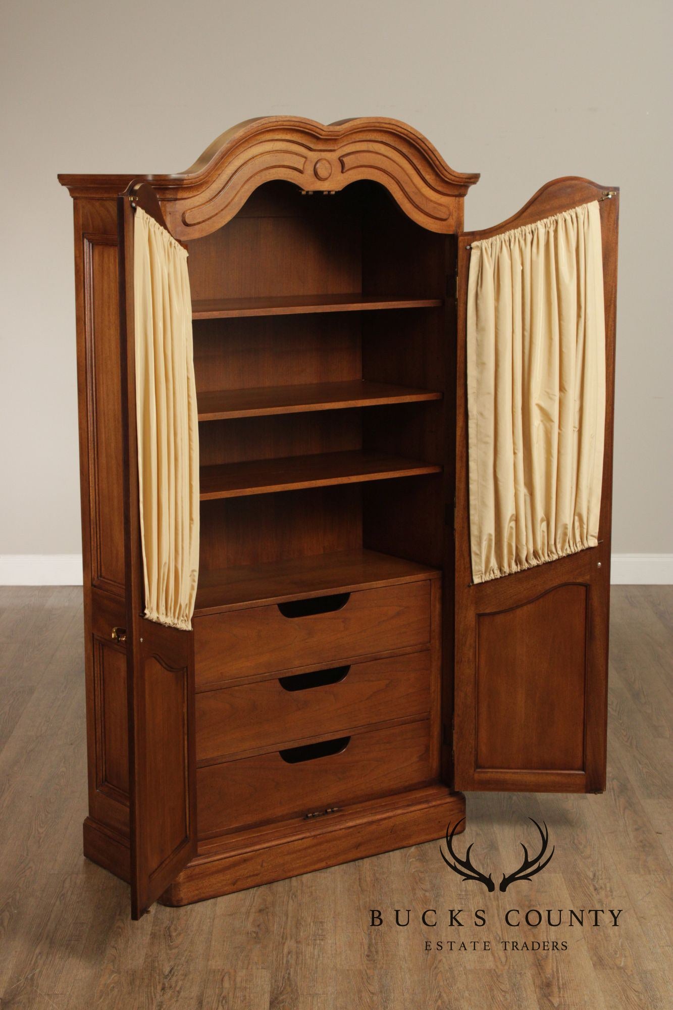 John Stuart French Louis XVI Style Pair of Vintage Armoires