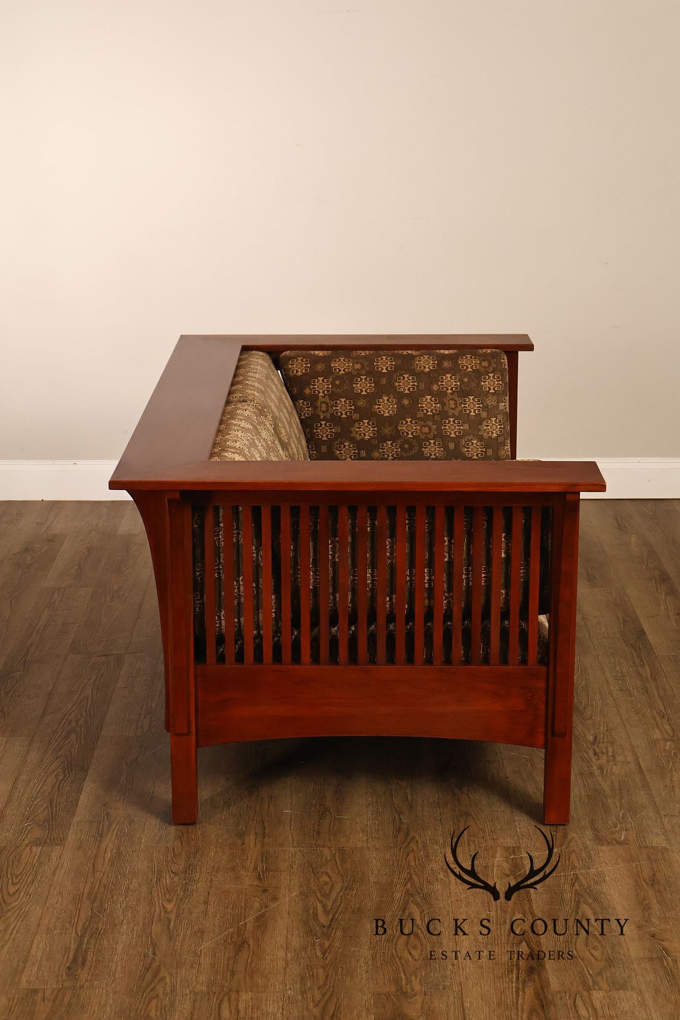 Stickley Mission Collection Cherry Spindle Loveseat