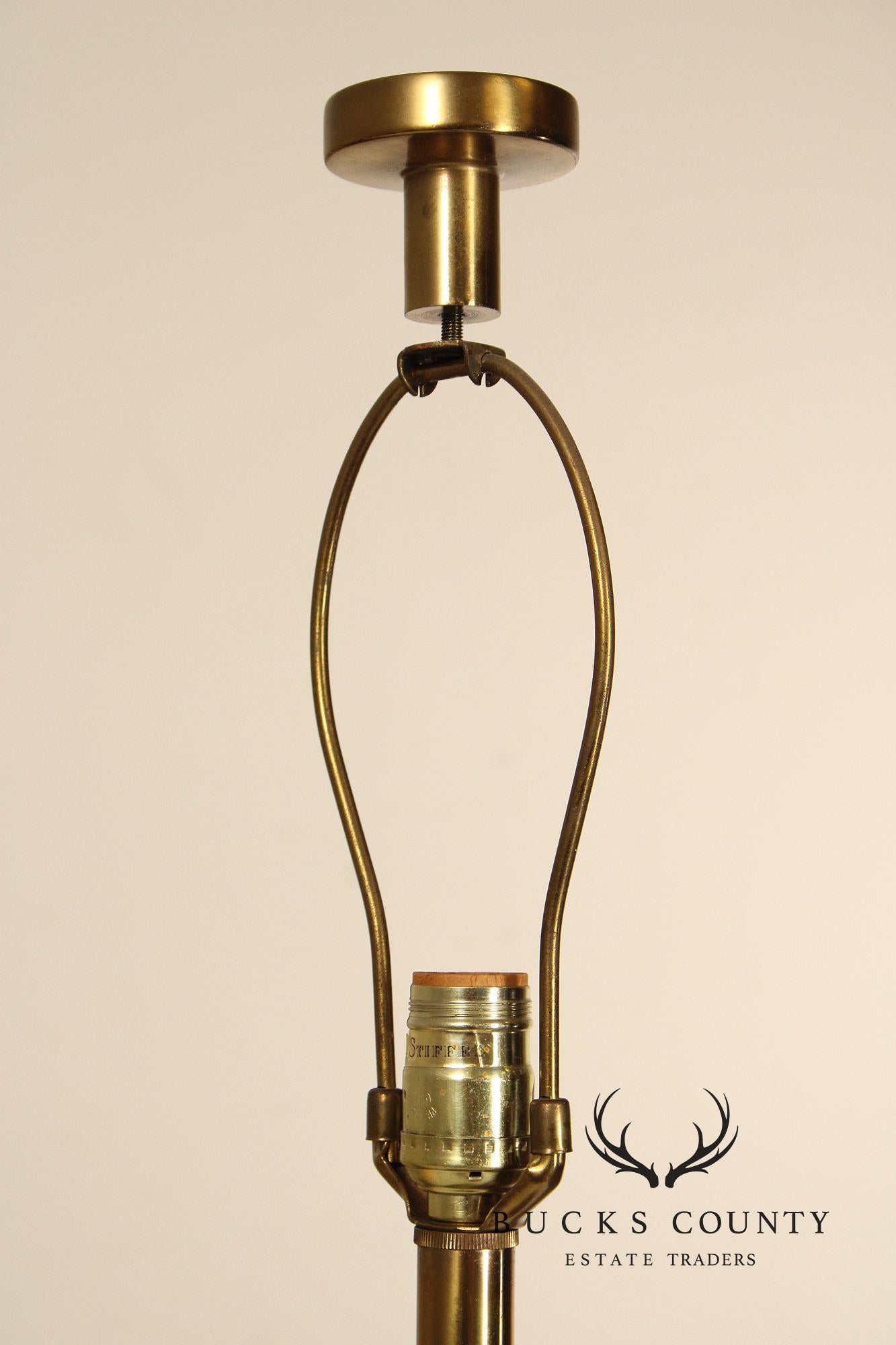 Vintage Stiffel Pair of Brass Baluster Table Lamps