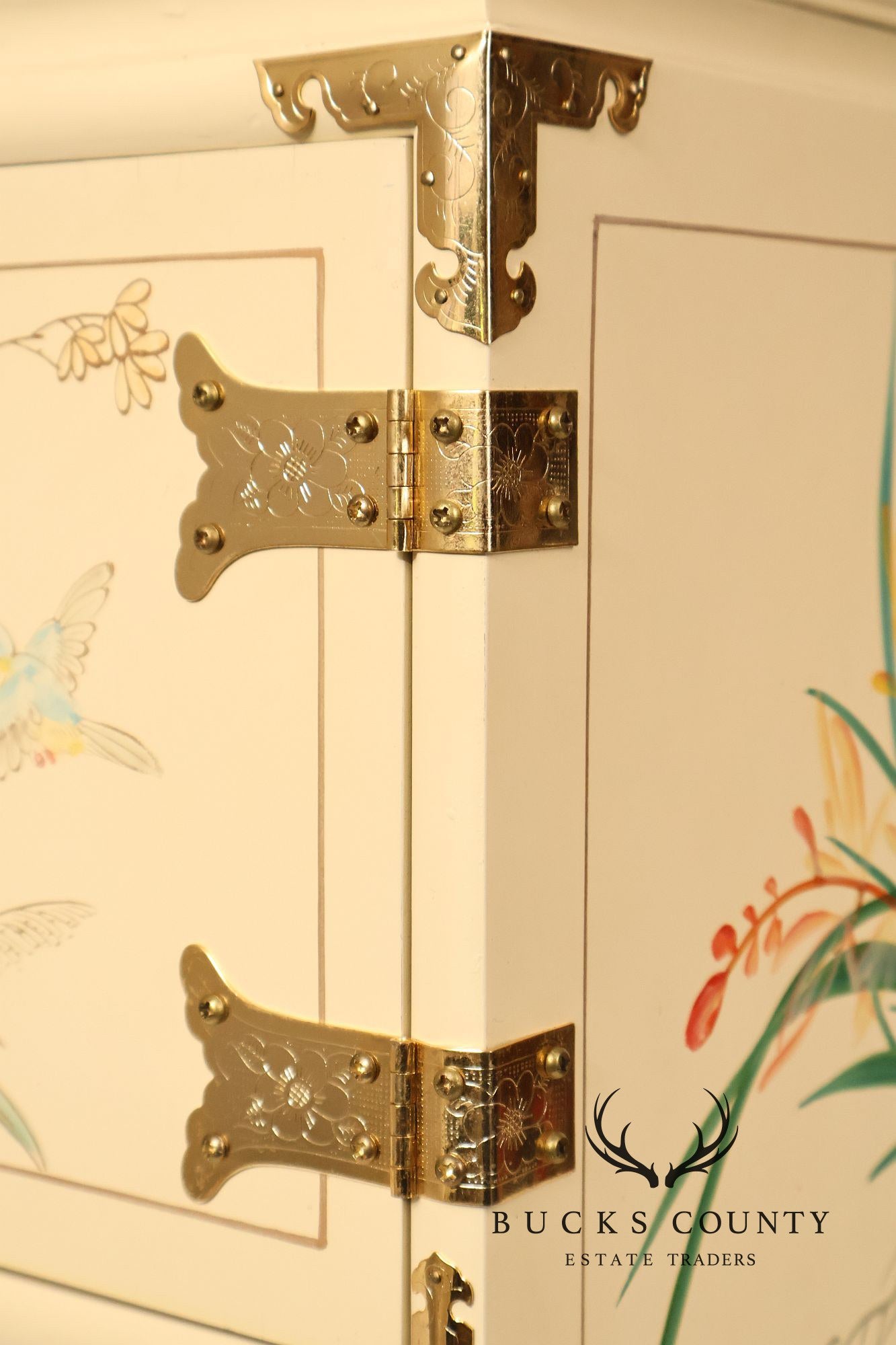 Painted Chinoiserie Style Jewelry Chest