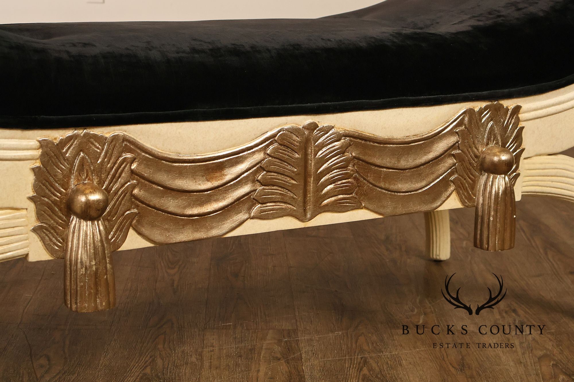 Italian Regency Style Partial Gilt Chaise Bench