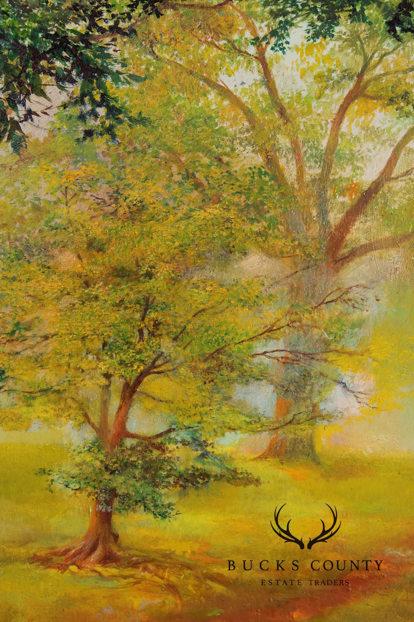 Charles T. Perry Oil Painting, Sibling Portrait