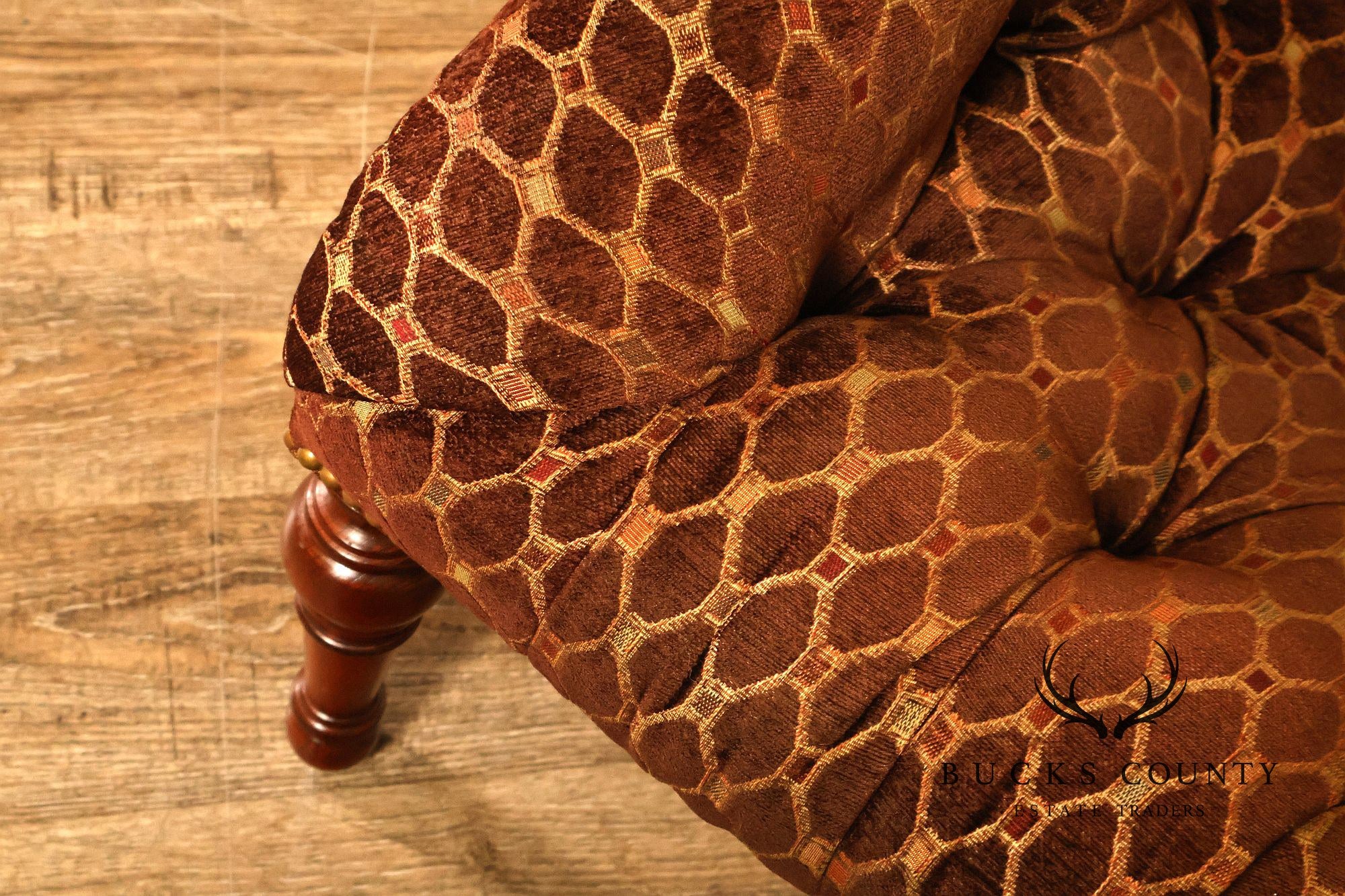 Stickley 'Leopold's Chair' Tufted Upholstered Armchair