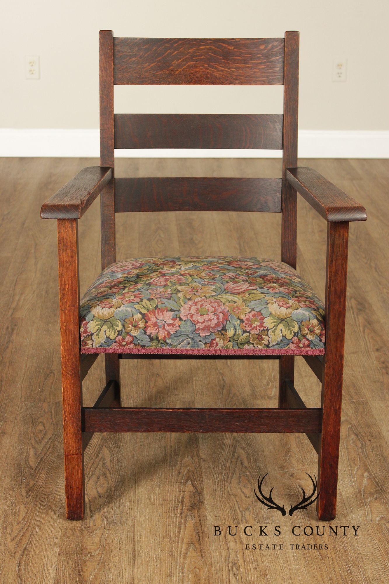 Stickley Brothers Quaint Furniture Mission Oak Armchair