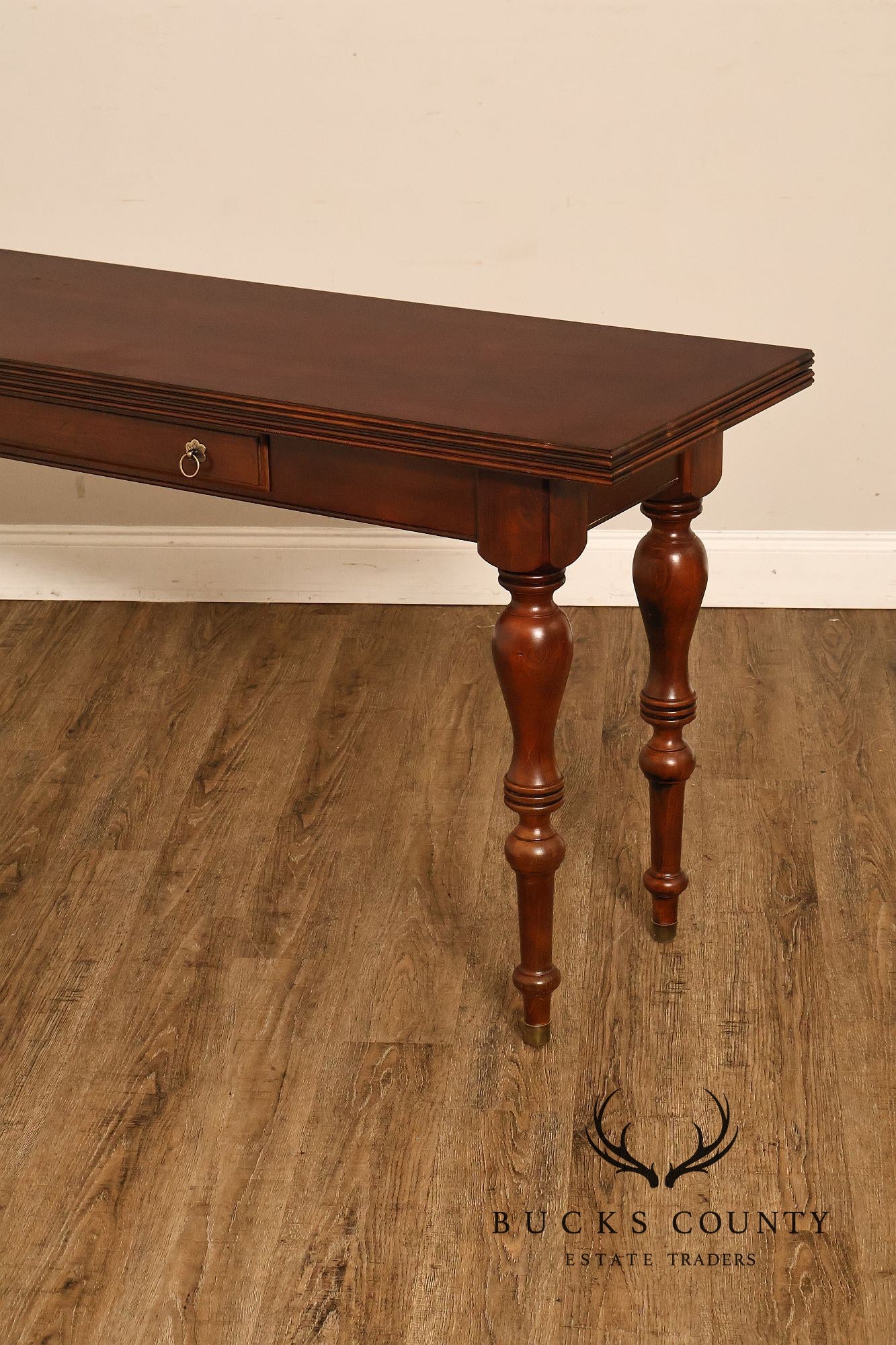 Ethan Allen British Classics Cherry Flip Top Console Dining Table