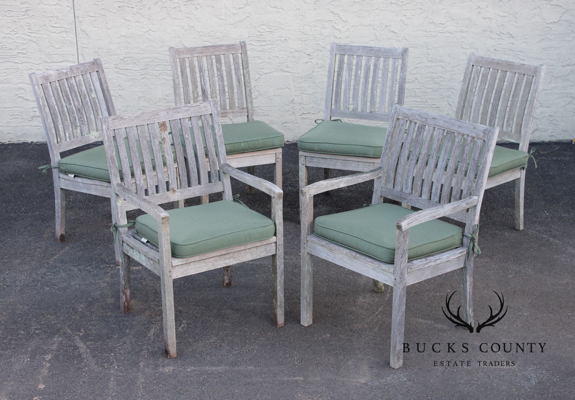 Gloster Teak Outdoor Dining Table With Six Chairs
