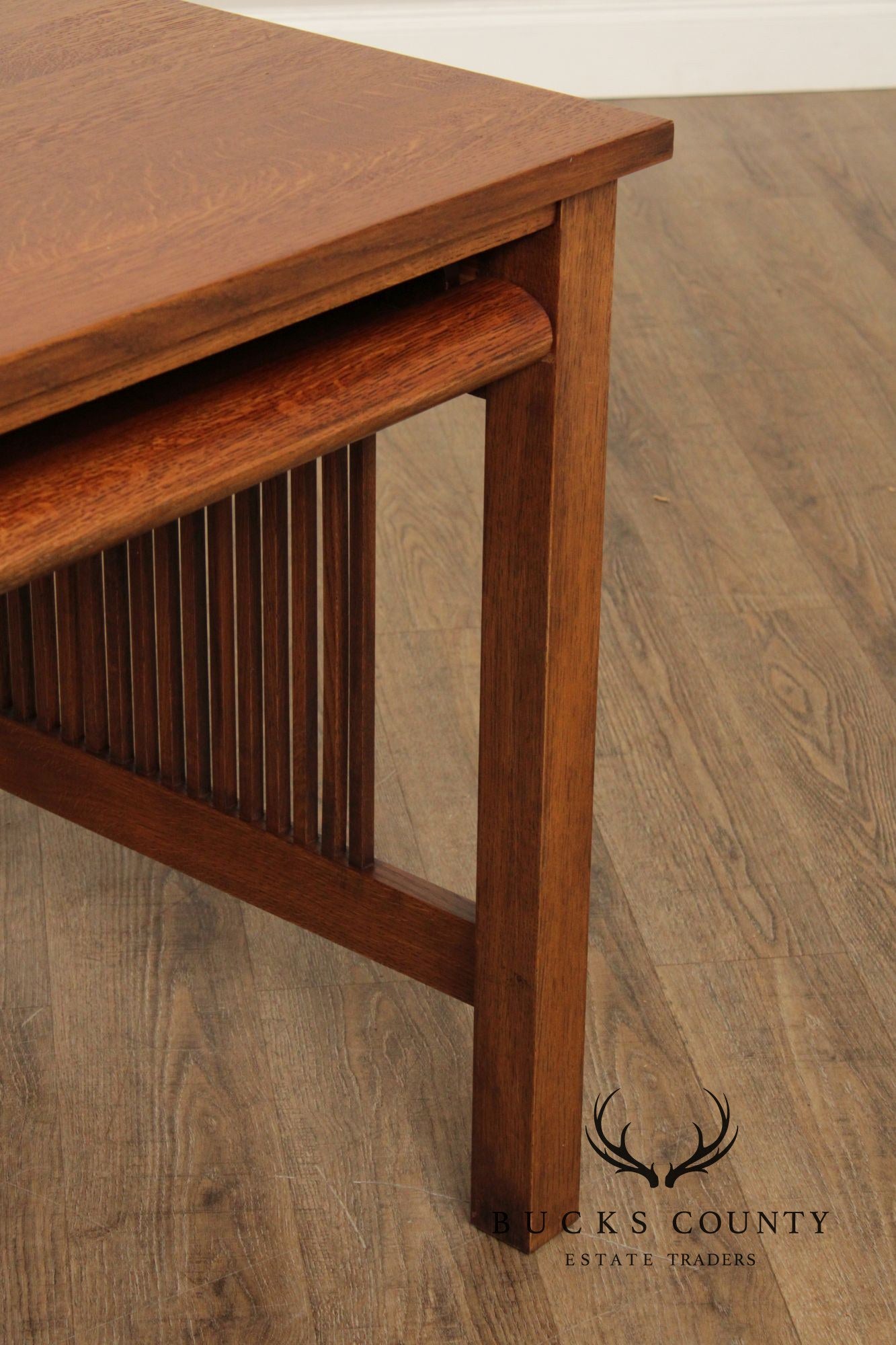 Stickley Mission Collection Oak Spindle Desk