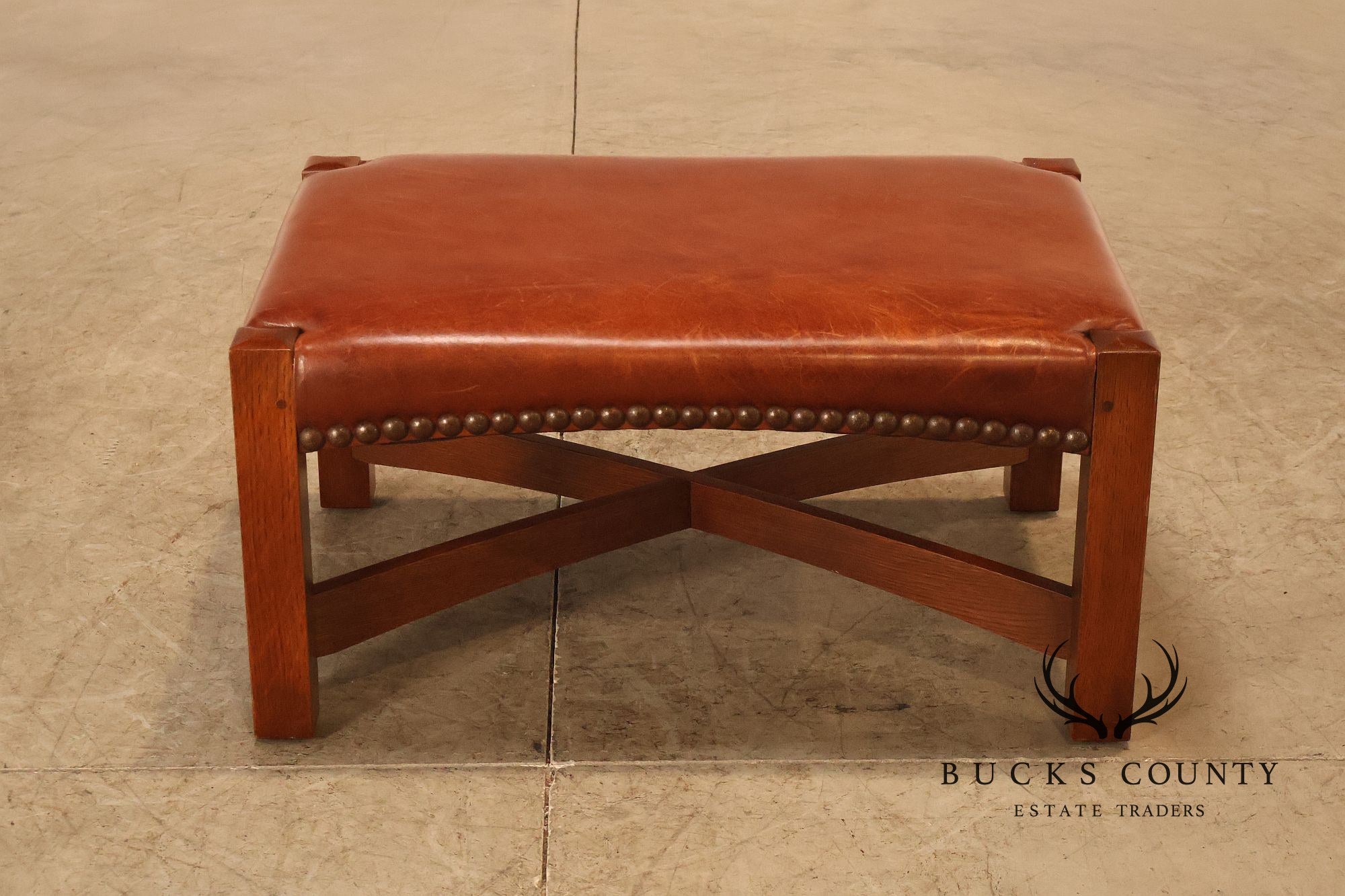 Stickley Mission Collection 25th Anniversary Limited Edition Dalai Lama Eastwood Chair & Ottoman No. 45/100