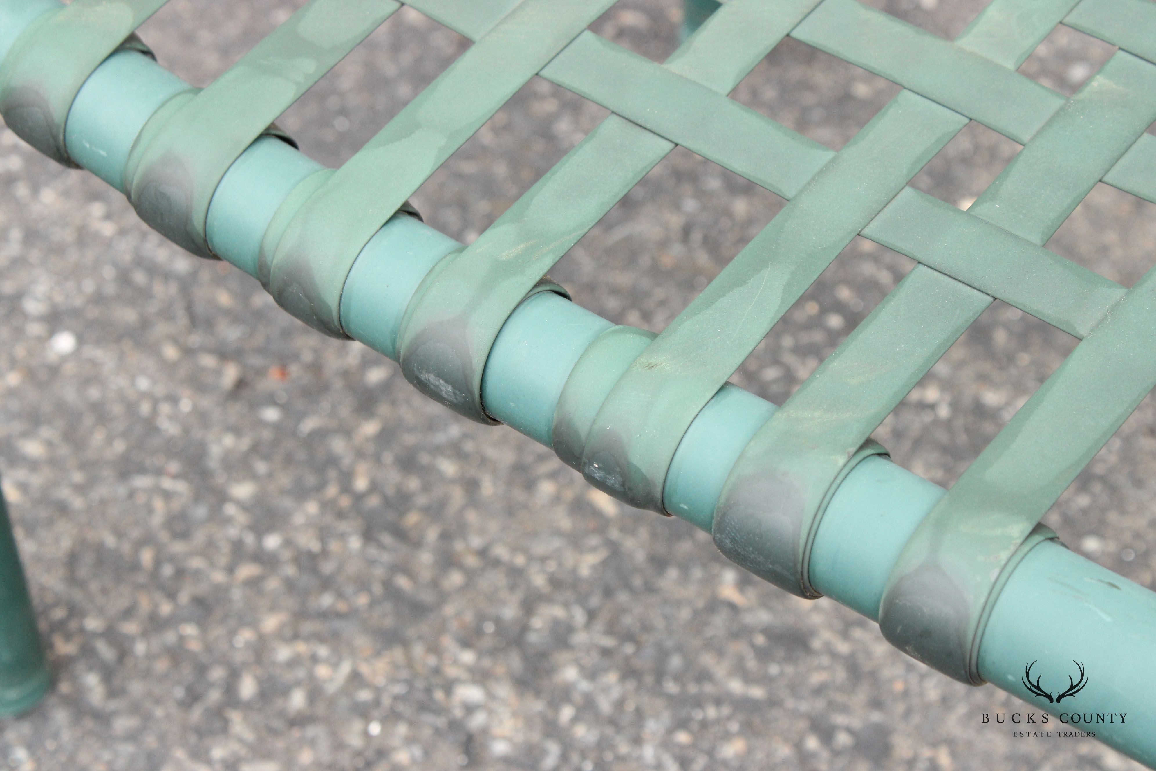 Hauser Vintage Pair of Faux Bamboo Outdoor Patio Stools