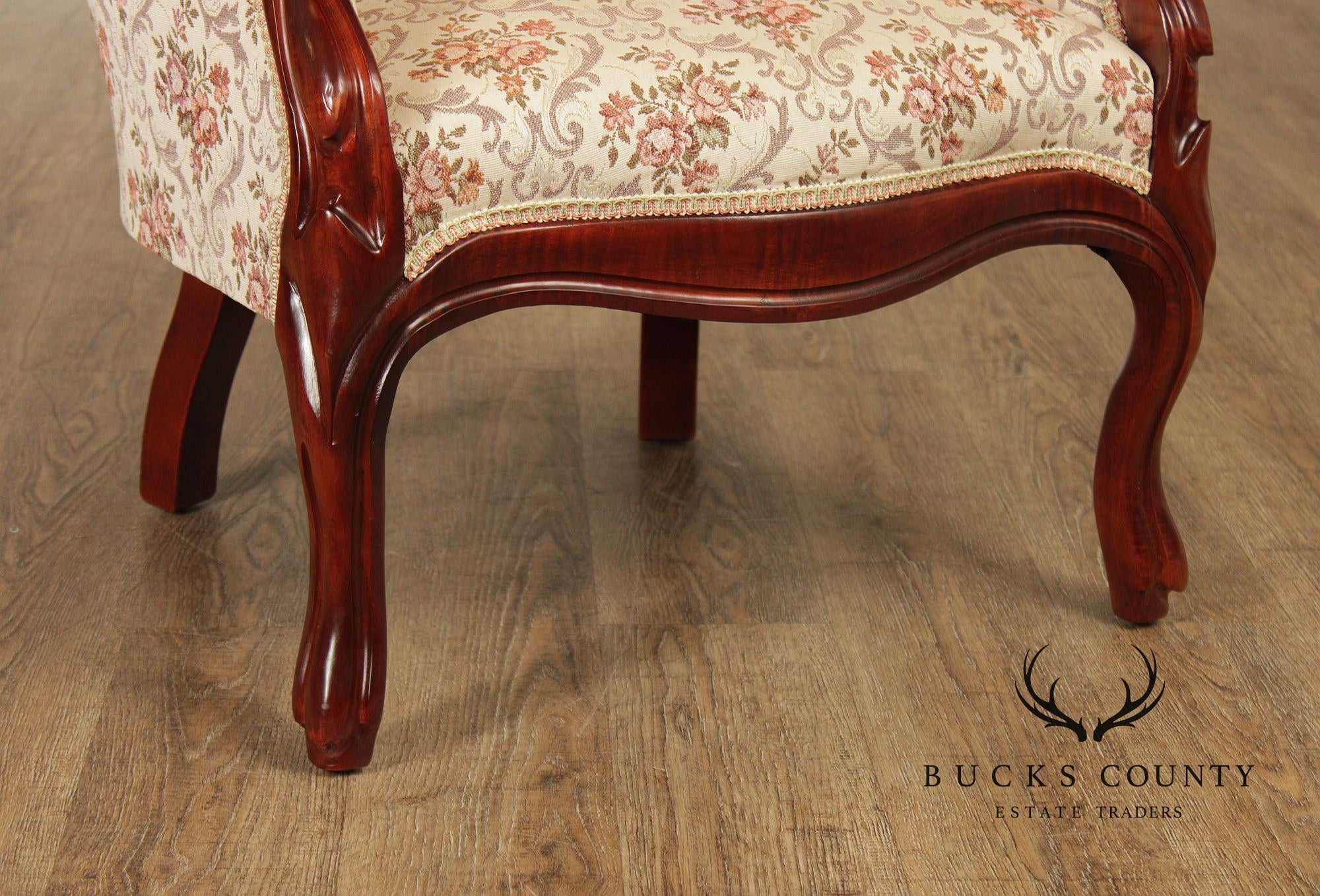Kimball Furniture Victorian Style Pair of Parlor Armchairs