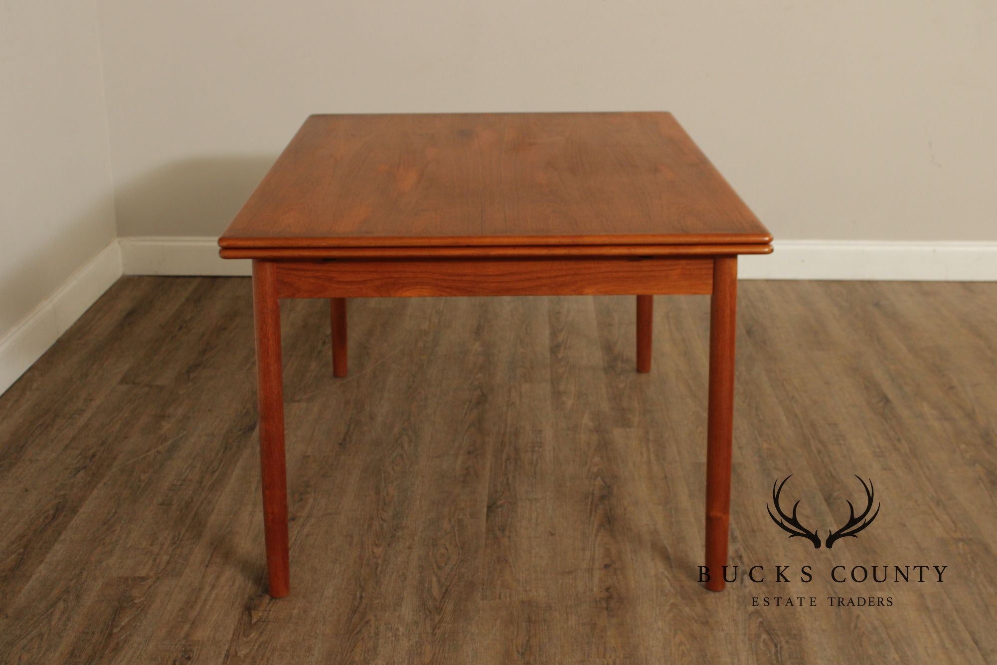 Danish Modern Teak Expandable Dining Table