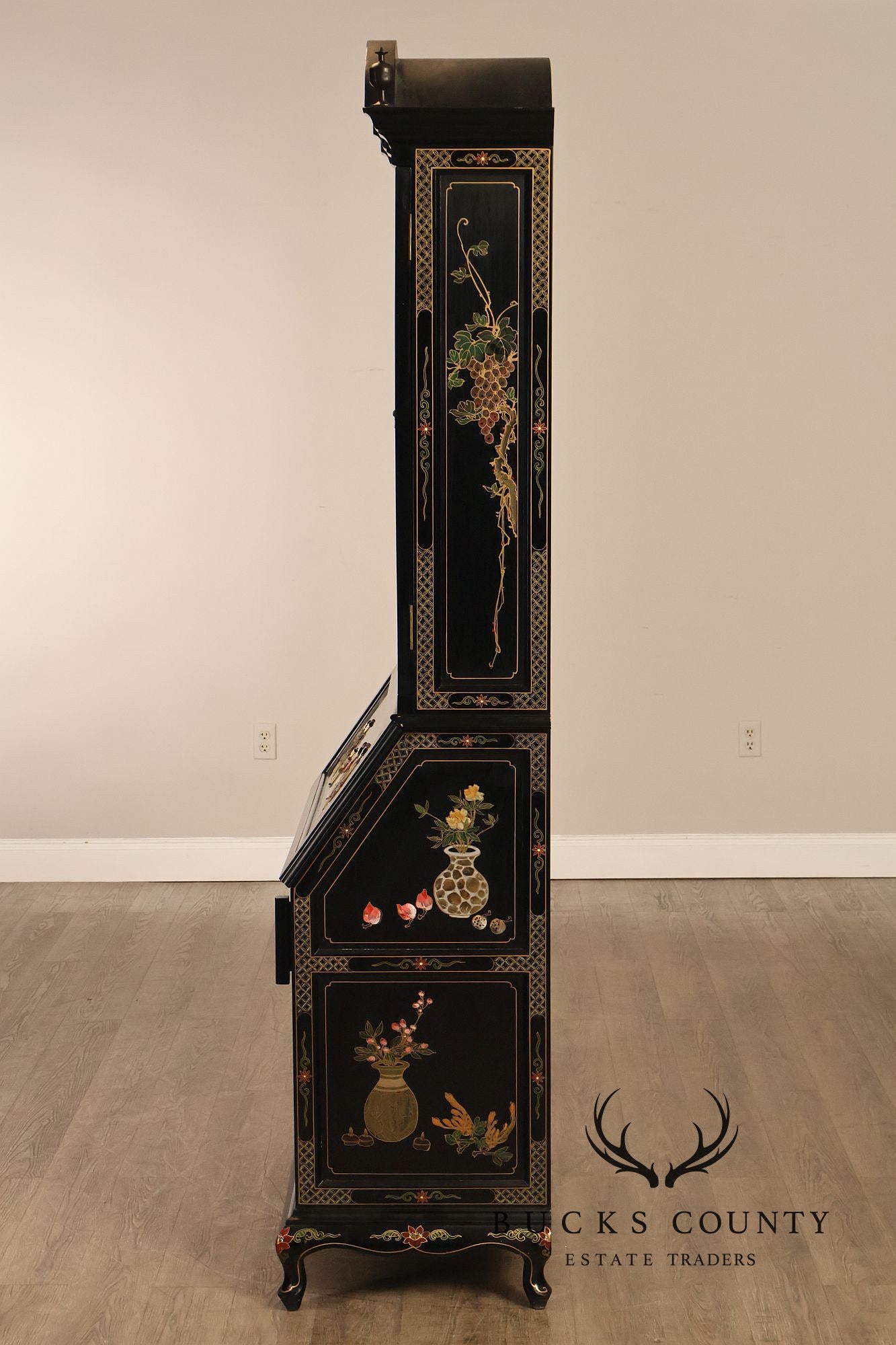 Chinoiserie Secretary Bookcase