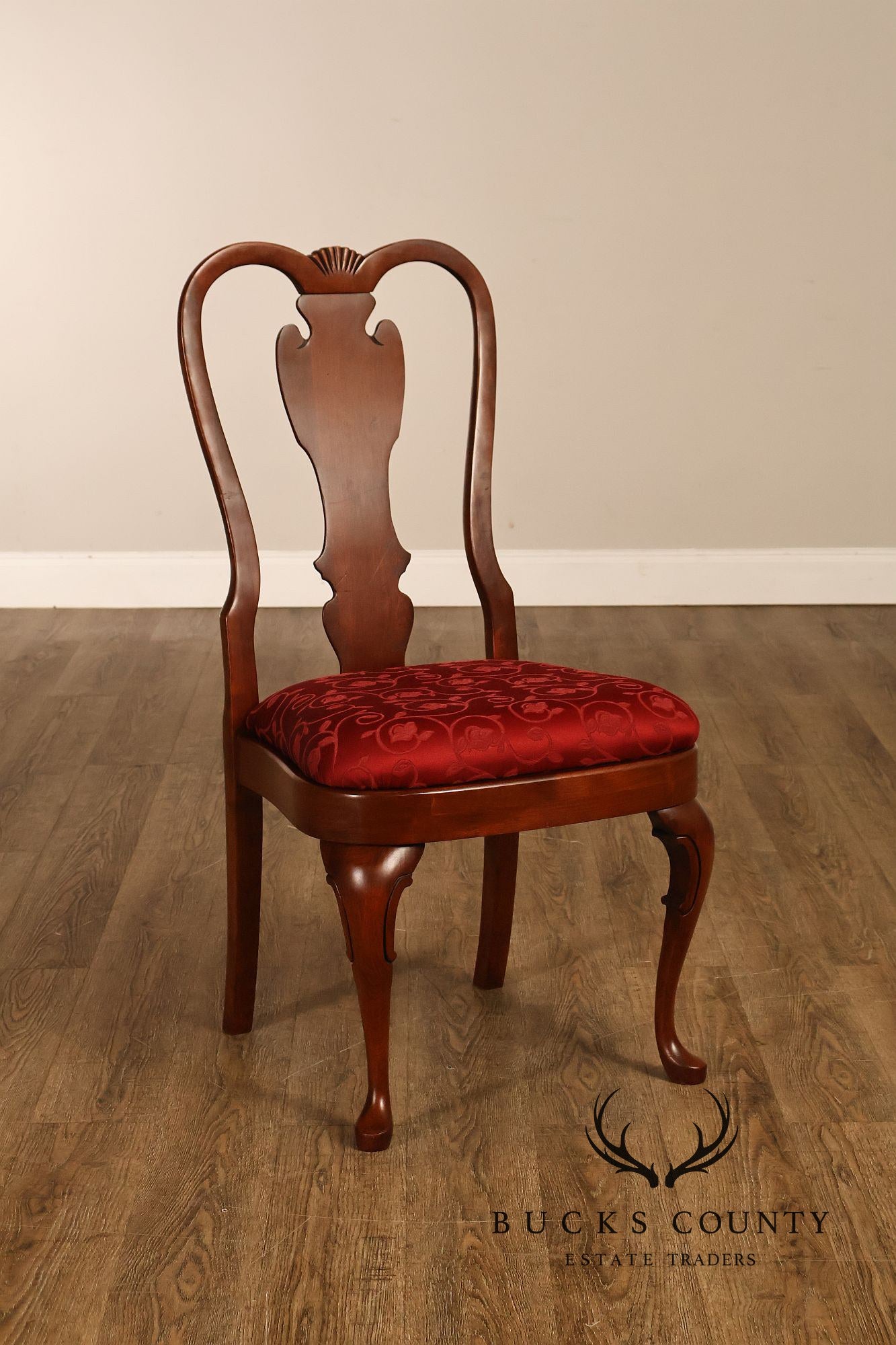 Pennsylvania House Set Of 10 Queen Anne Cherry Dining Chairs