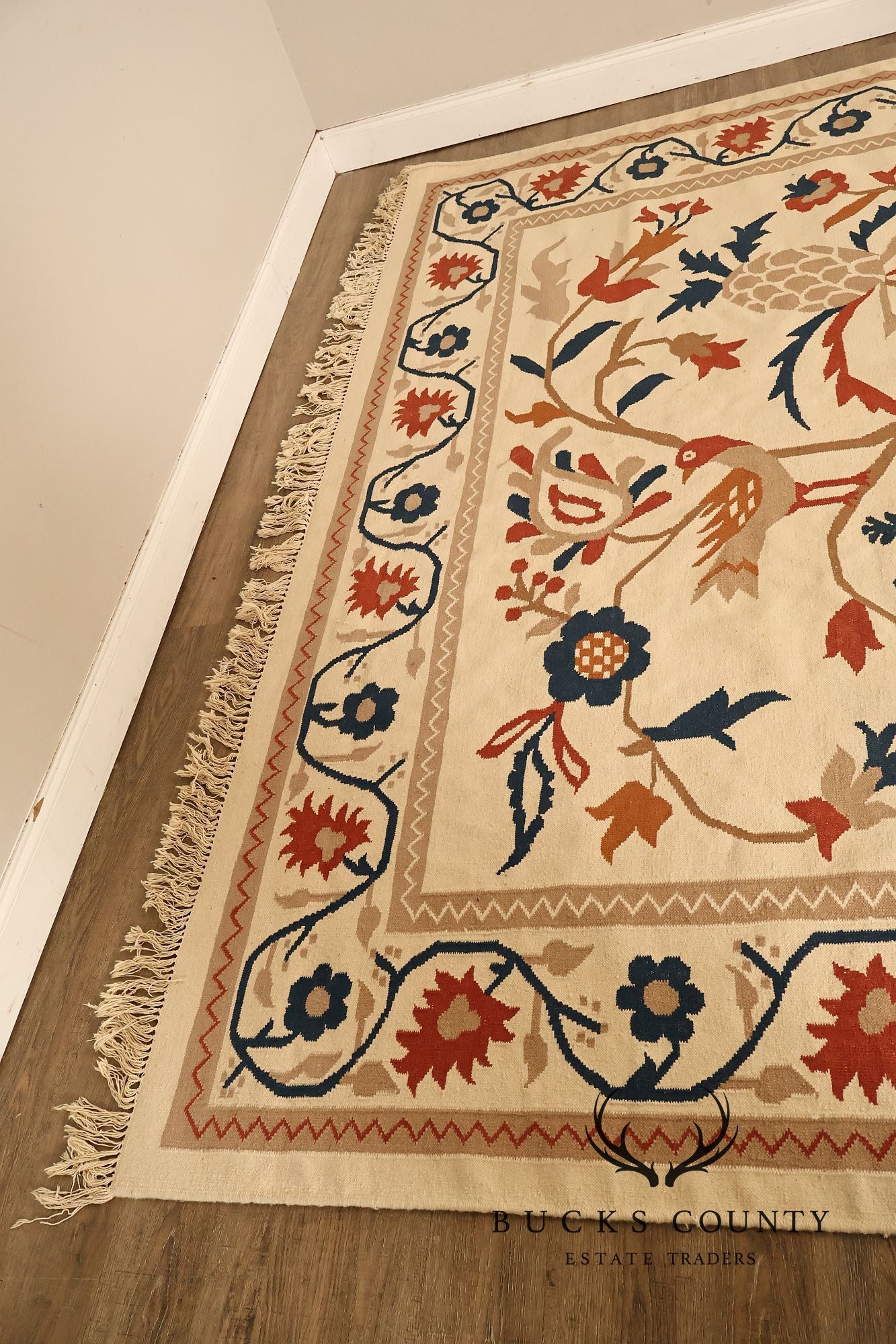 Capel Folk Art Style Tree of Life Area Rug