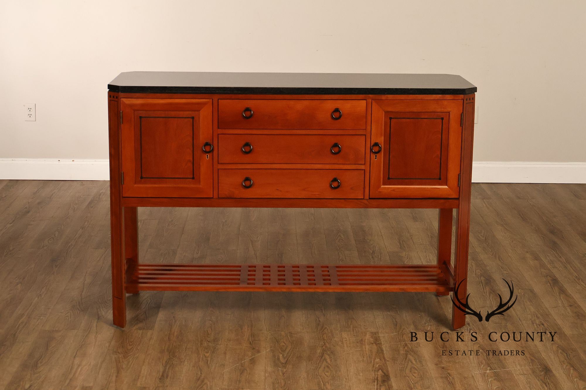 Stickley 21st Century Collection Granite Top Cherry Sideboard