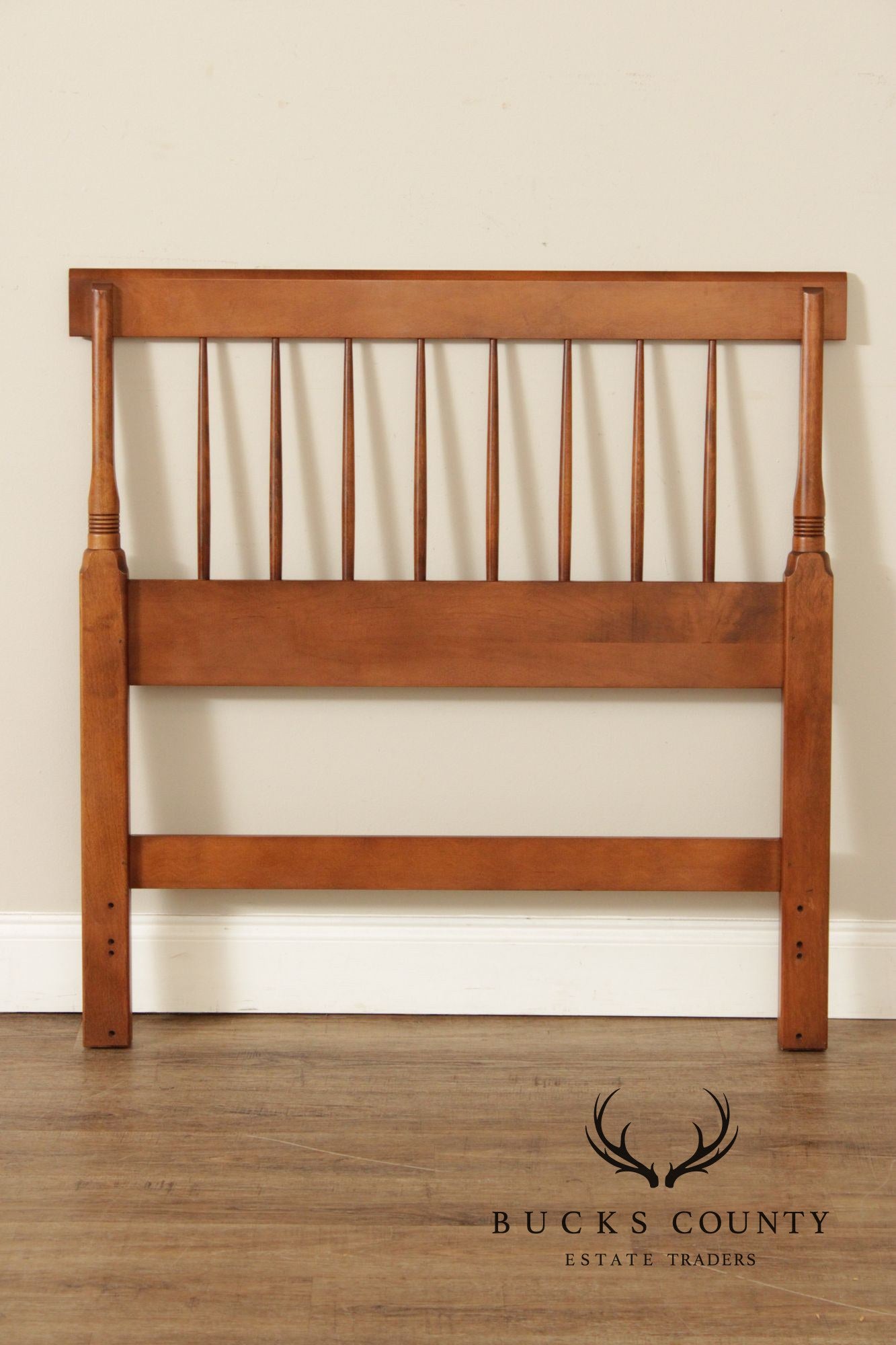 Hitchcock Early American Style Pair of Painted Twin Headboards