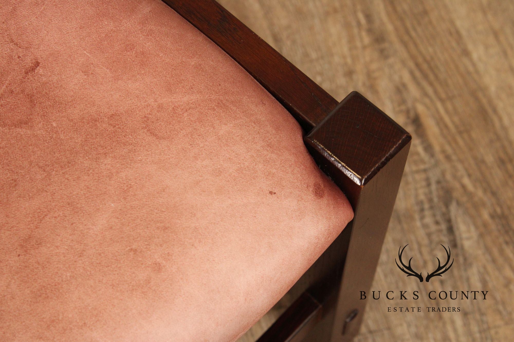 Stickley Mission Collection Oak and Leather Footstool