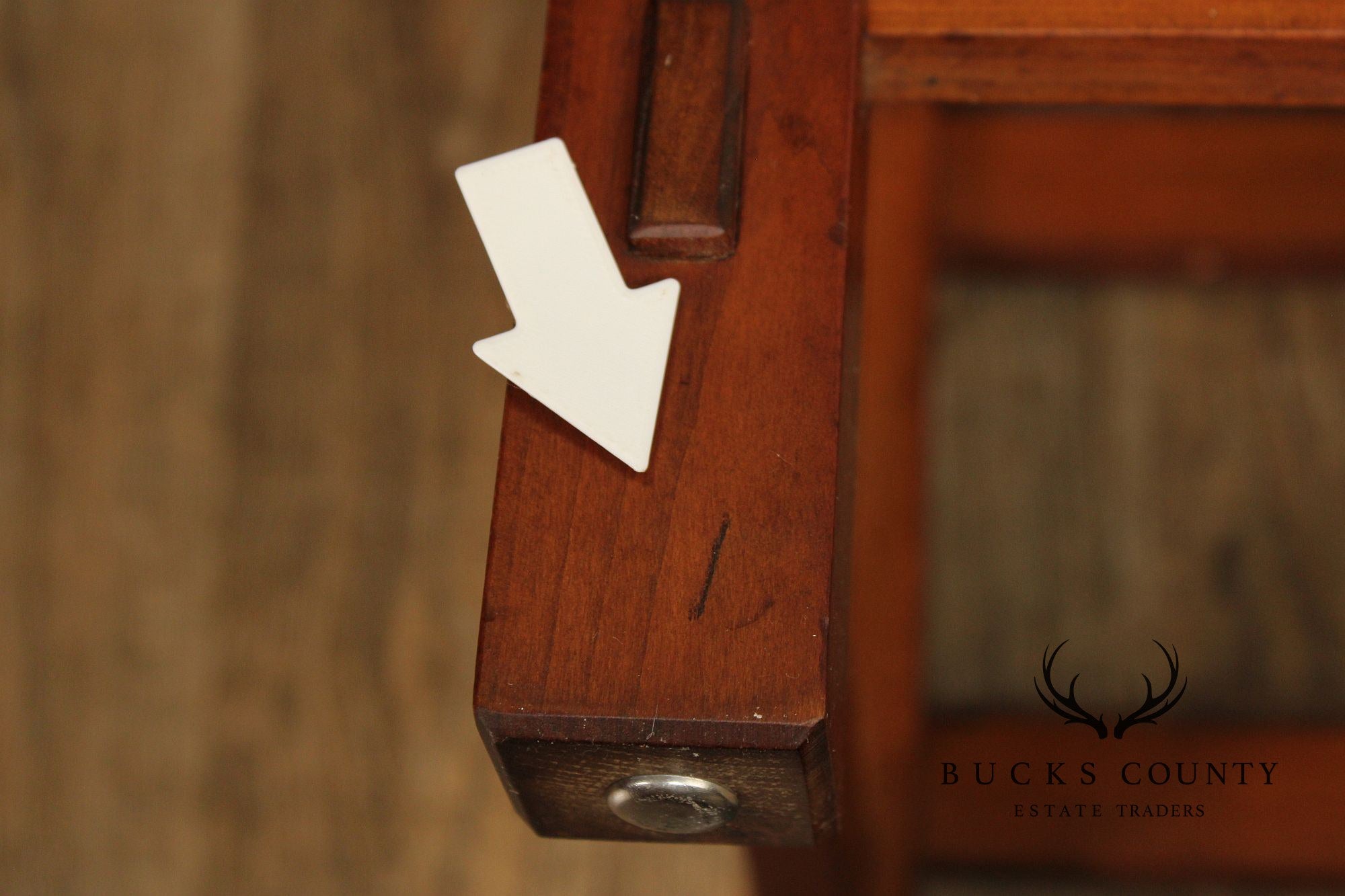 Stickley Mission Collection Cherry and Leather Footstool