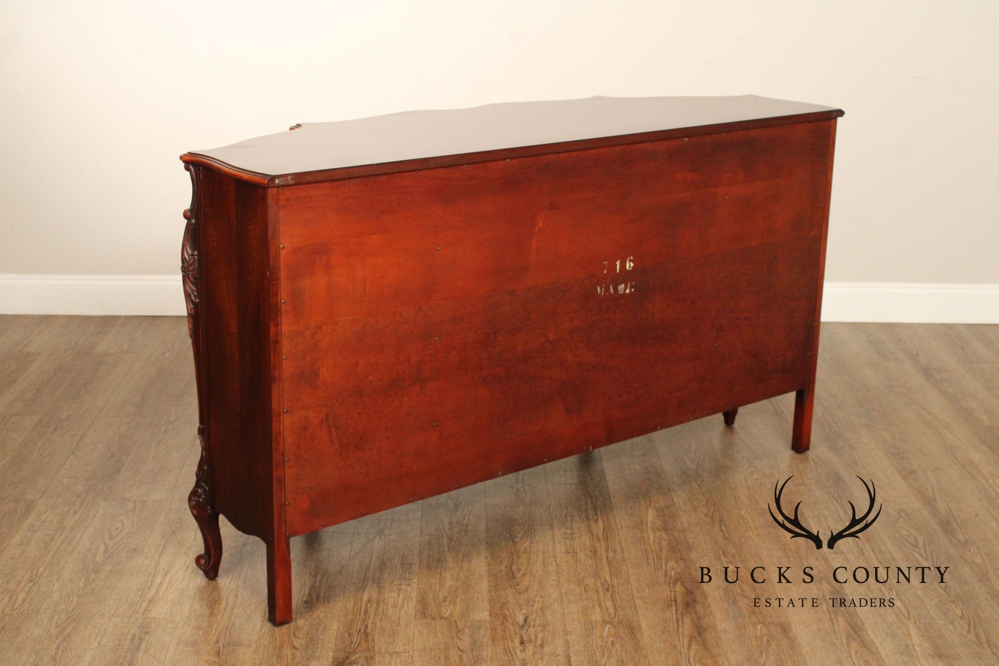 Batesville French Louis XV Style Carved Mahogany Sideboard