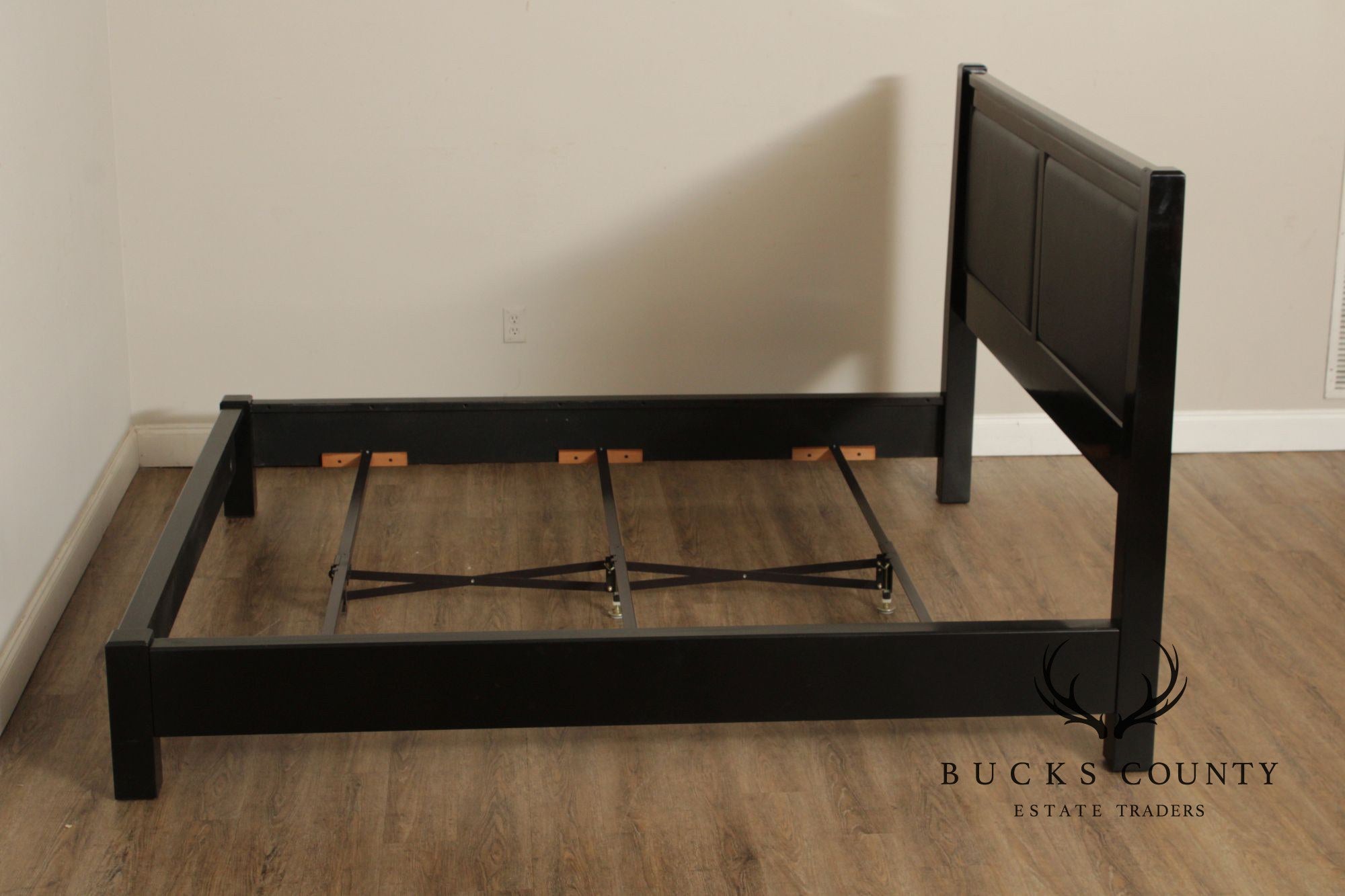 Stickley John Widdicomb Collection Ebonized King Panel Bed