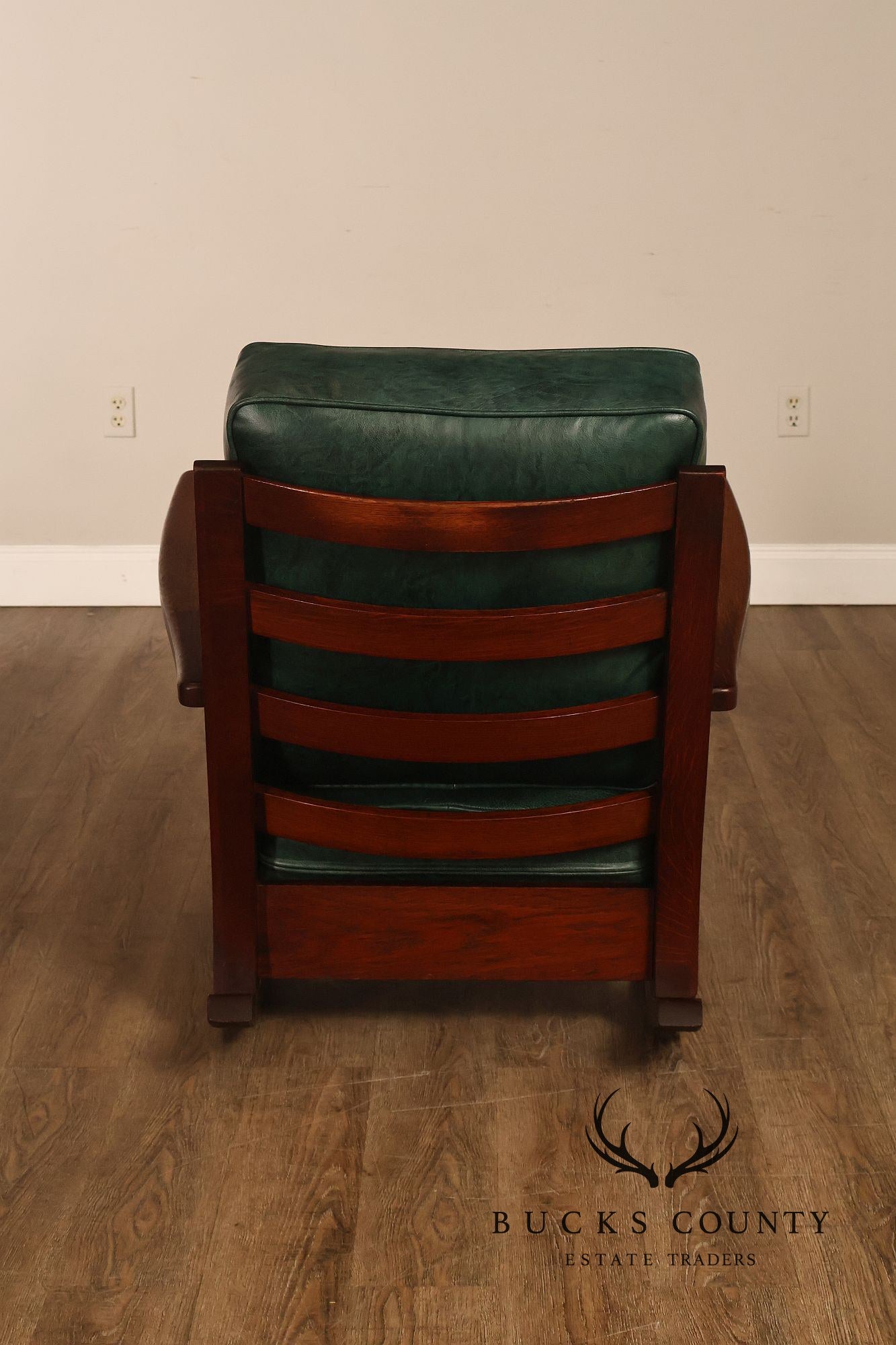 Limbert Arts & Crafts Antique Mission Oak Lounge Chair And Rocking Chair