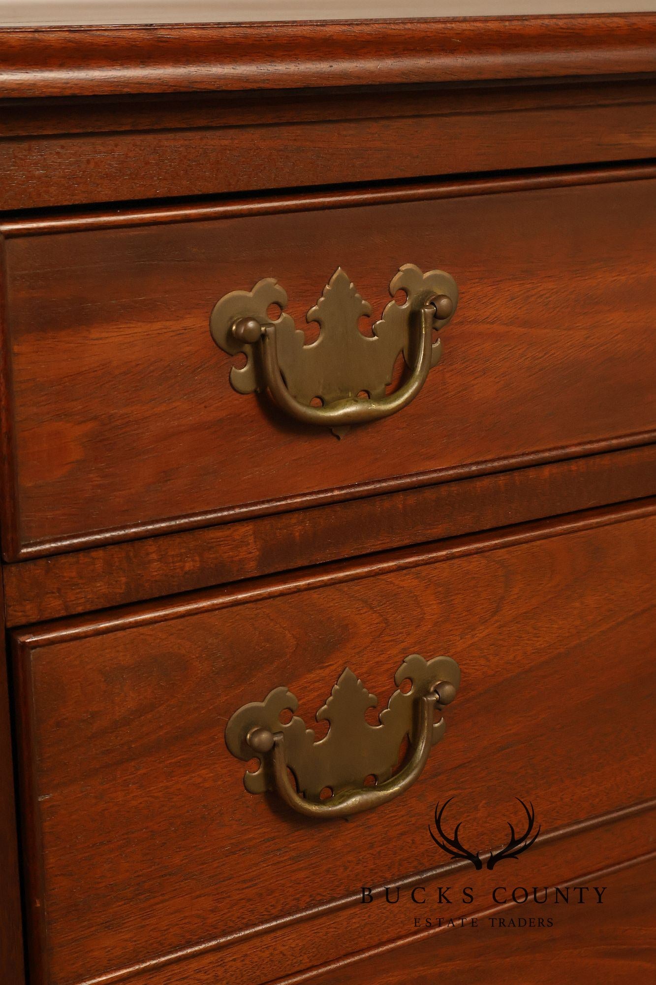 Custom Made 4 Drawer Mahogany Chippendale Style Chest of Drawers