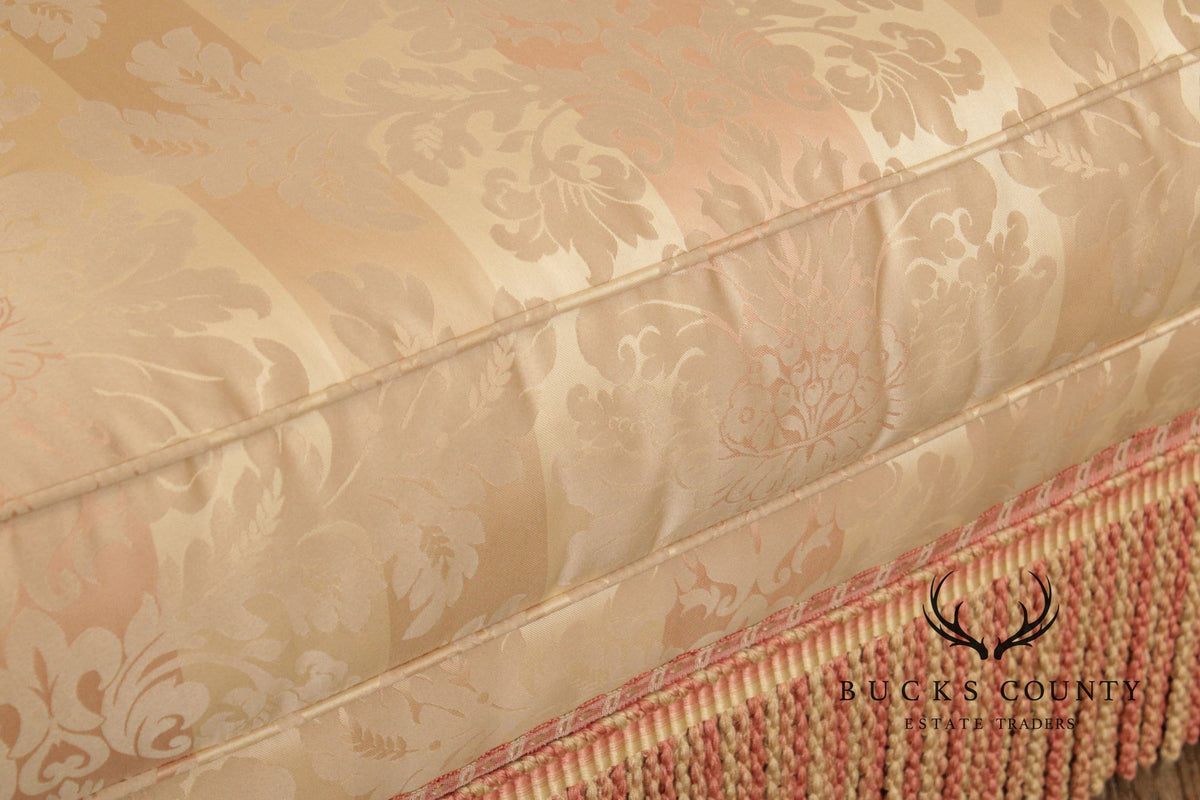 Pair Of Century Furniture L T Designs Damask Upholstered Lounge Chairs