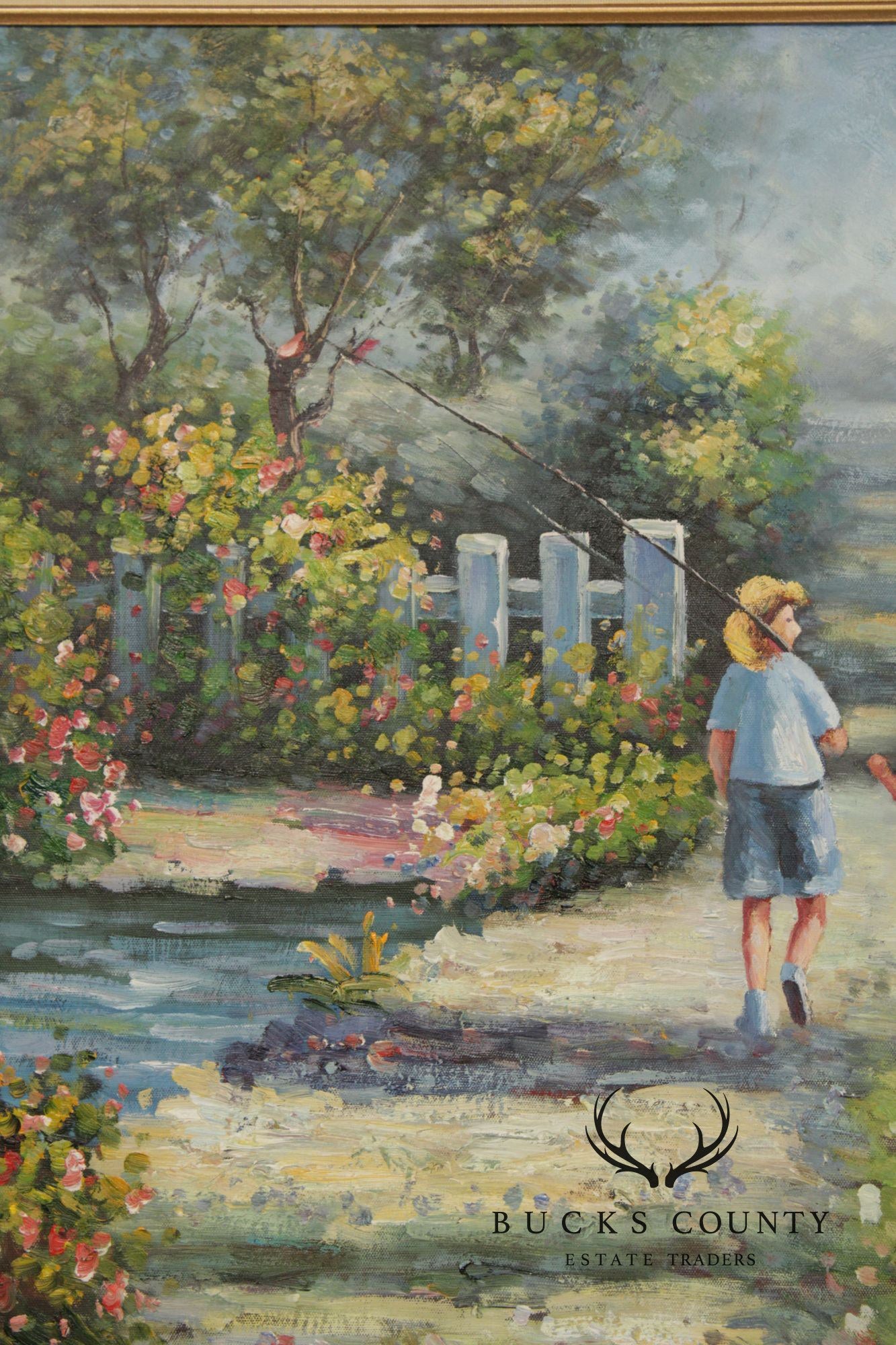 Robert Kingman Oil Painting, Going Fishing