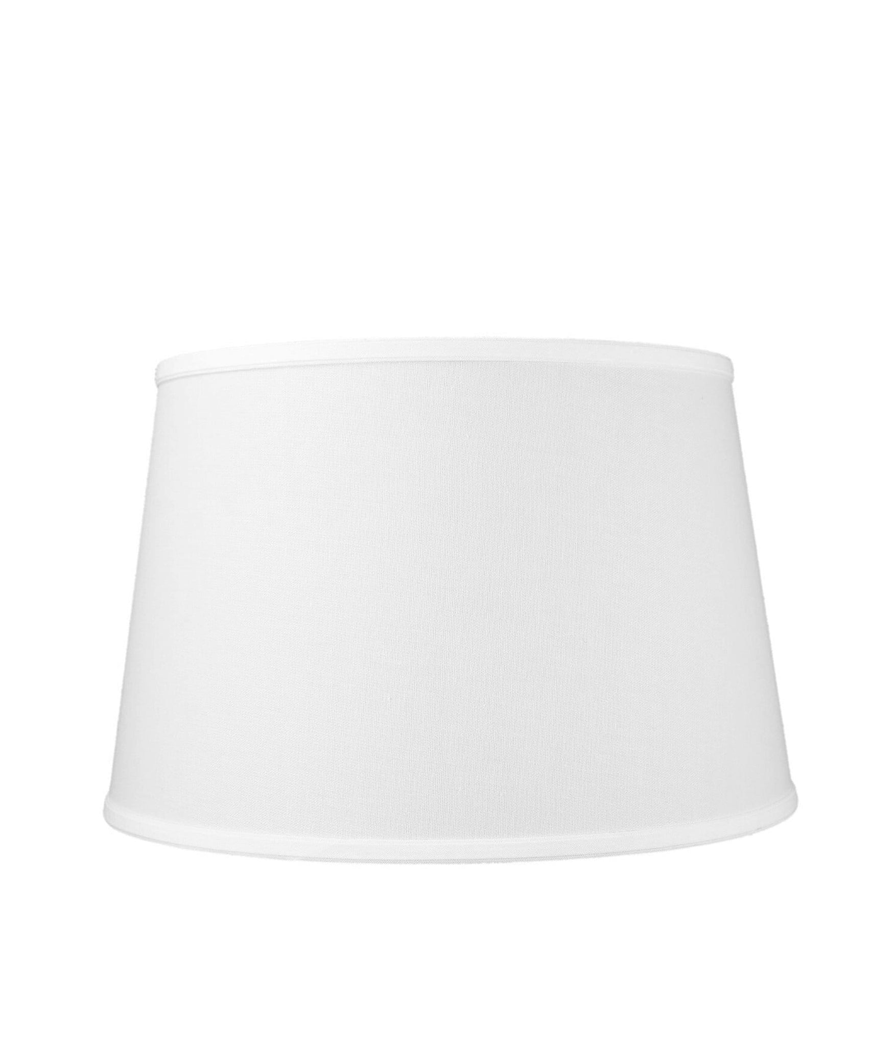 High quality, hard-backed, linen lampshade with brass fitter. Made in USA.