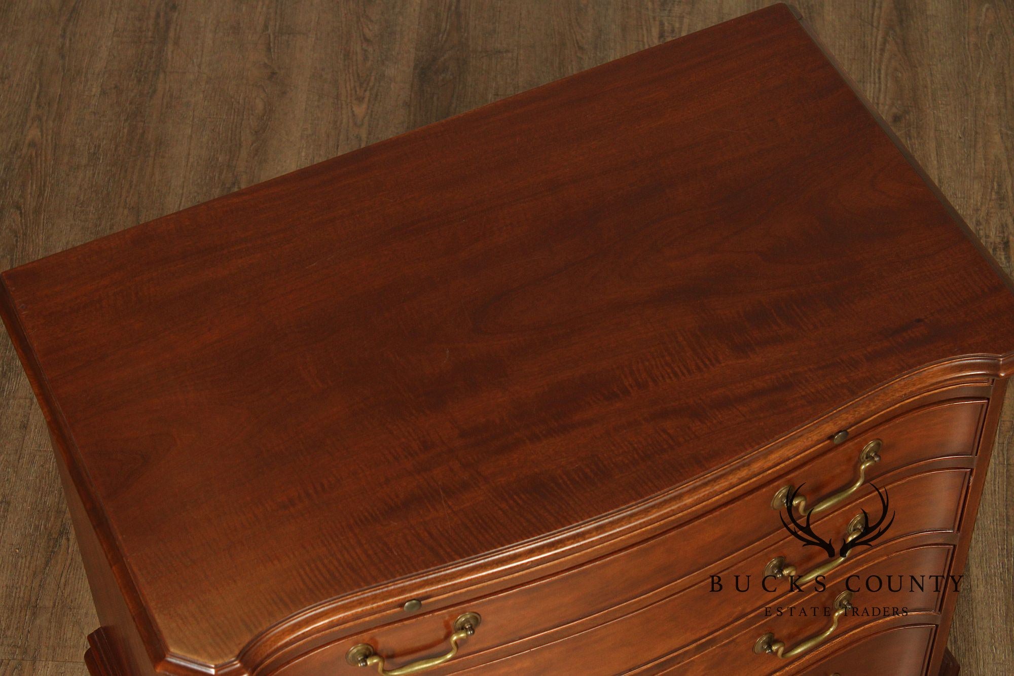 George III Style Mahogany Serpentine Front Chest Of Drawers