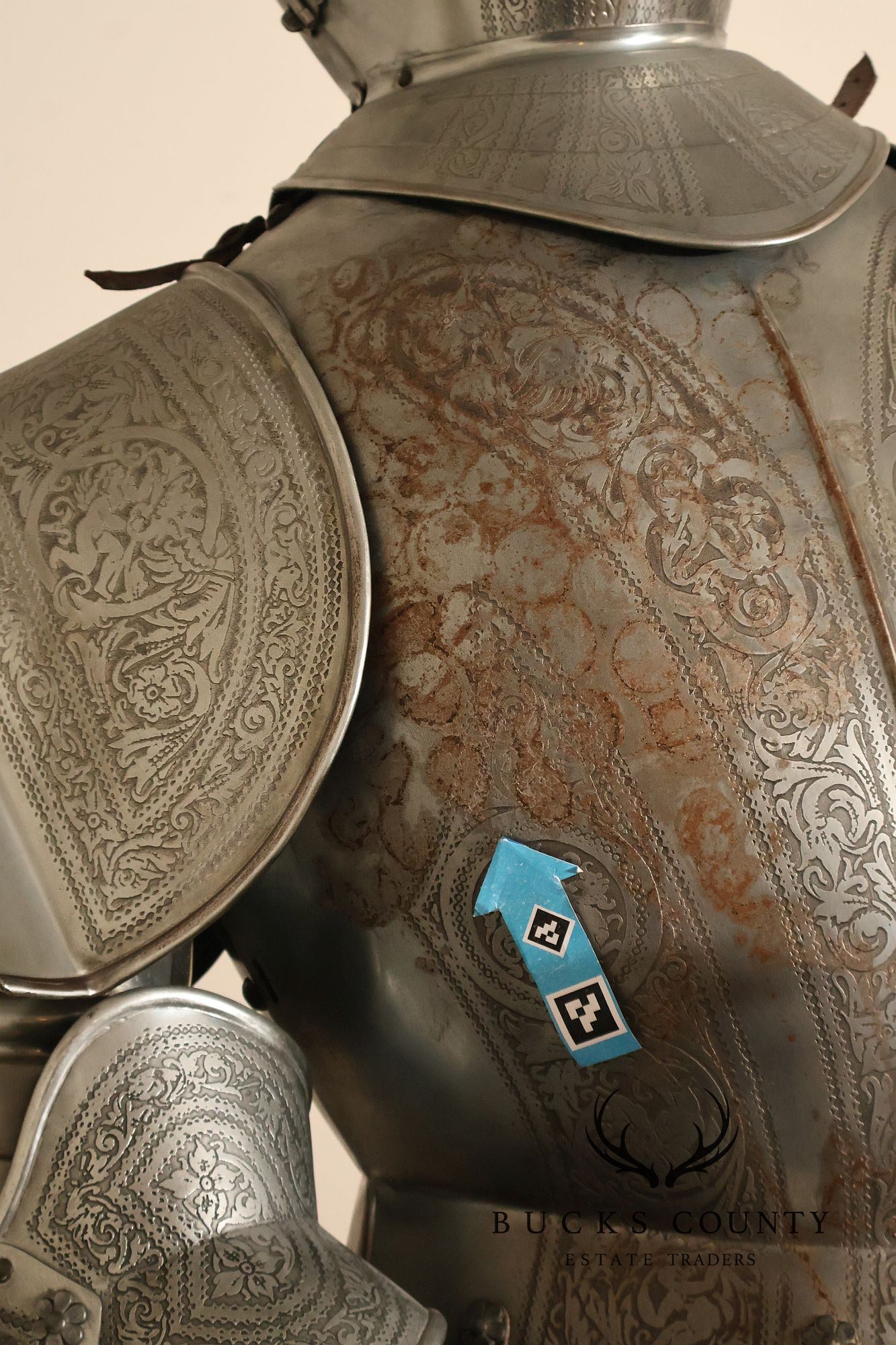 Marto Toledo Spanish Engraved Full Suit of Armor with Sword